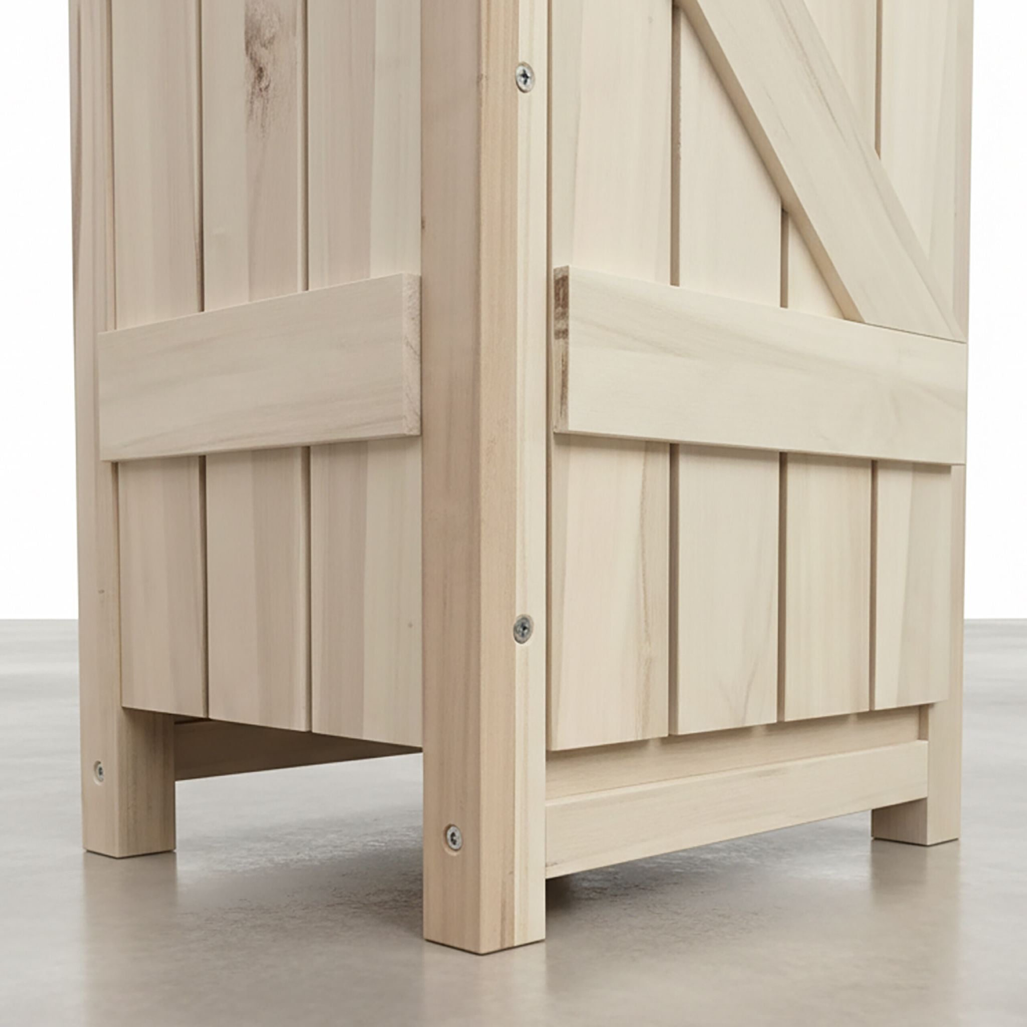 Hobby Horse Stall für 2 Pferde Weiss-Hellbraun