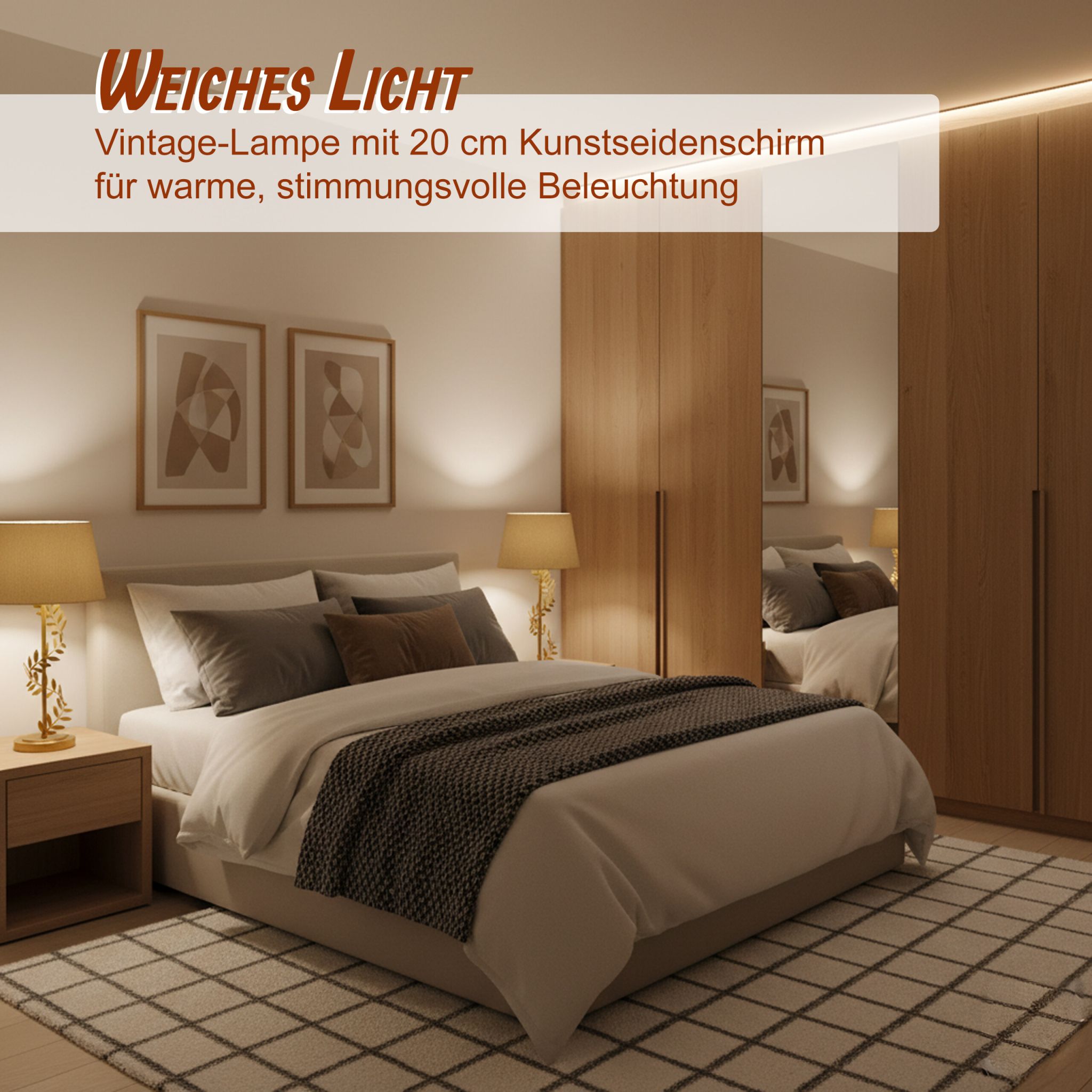 Tischlampe Lorbeerranke Gold-Schwarz von Relaxdays
