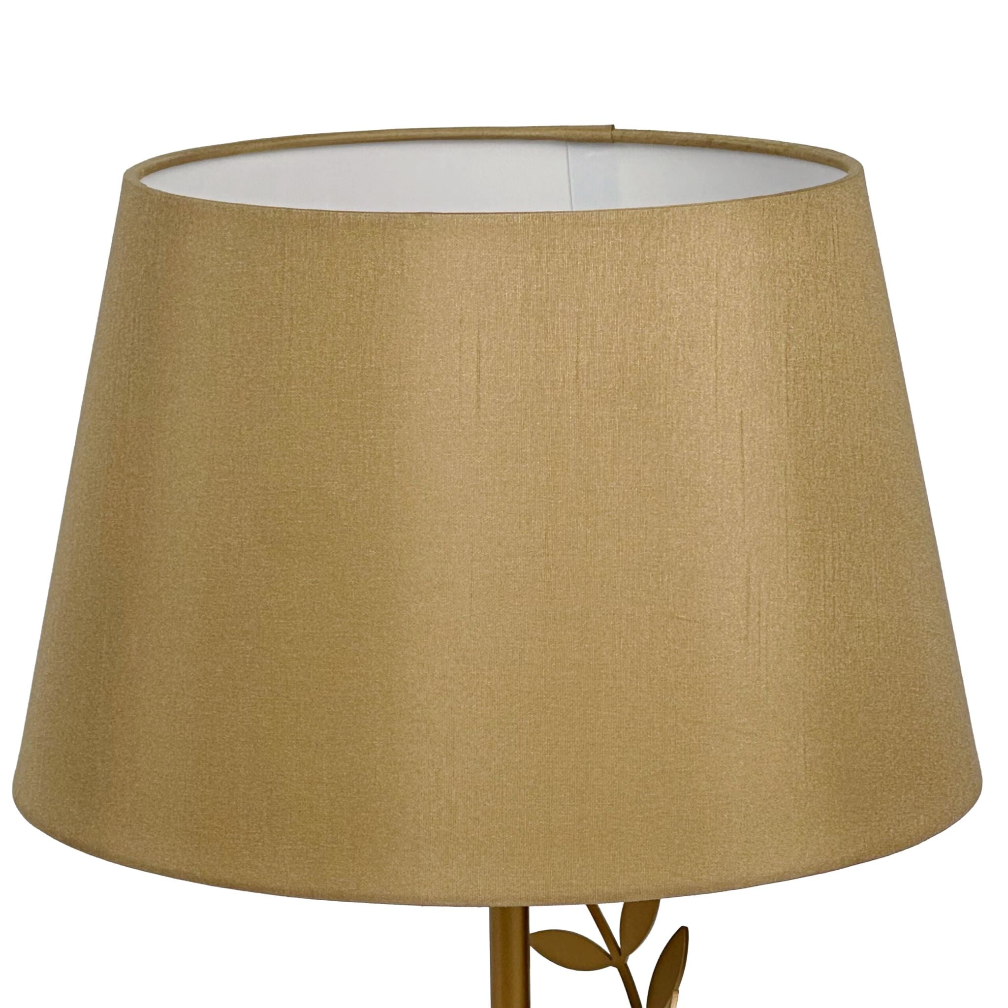 Tischlampe Lorbeerranke Gold-Schwarz von Relaxdays