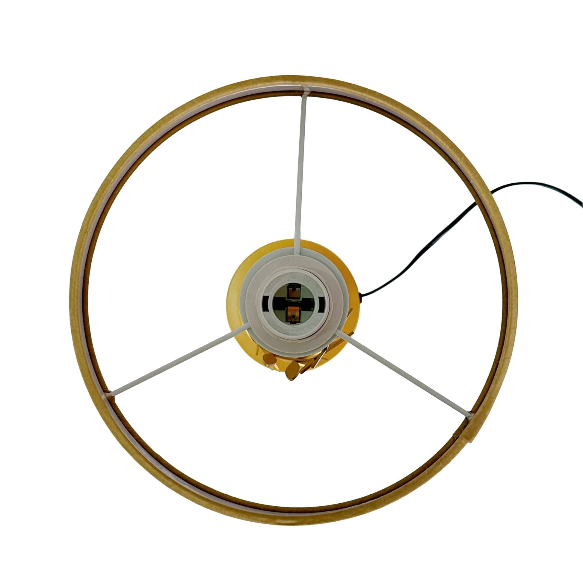 Tischlampe Lorbeerranke Gold-Schwarz von Relaxdays