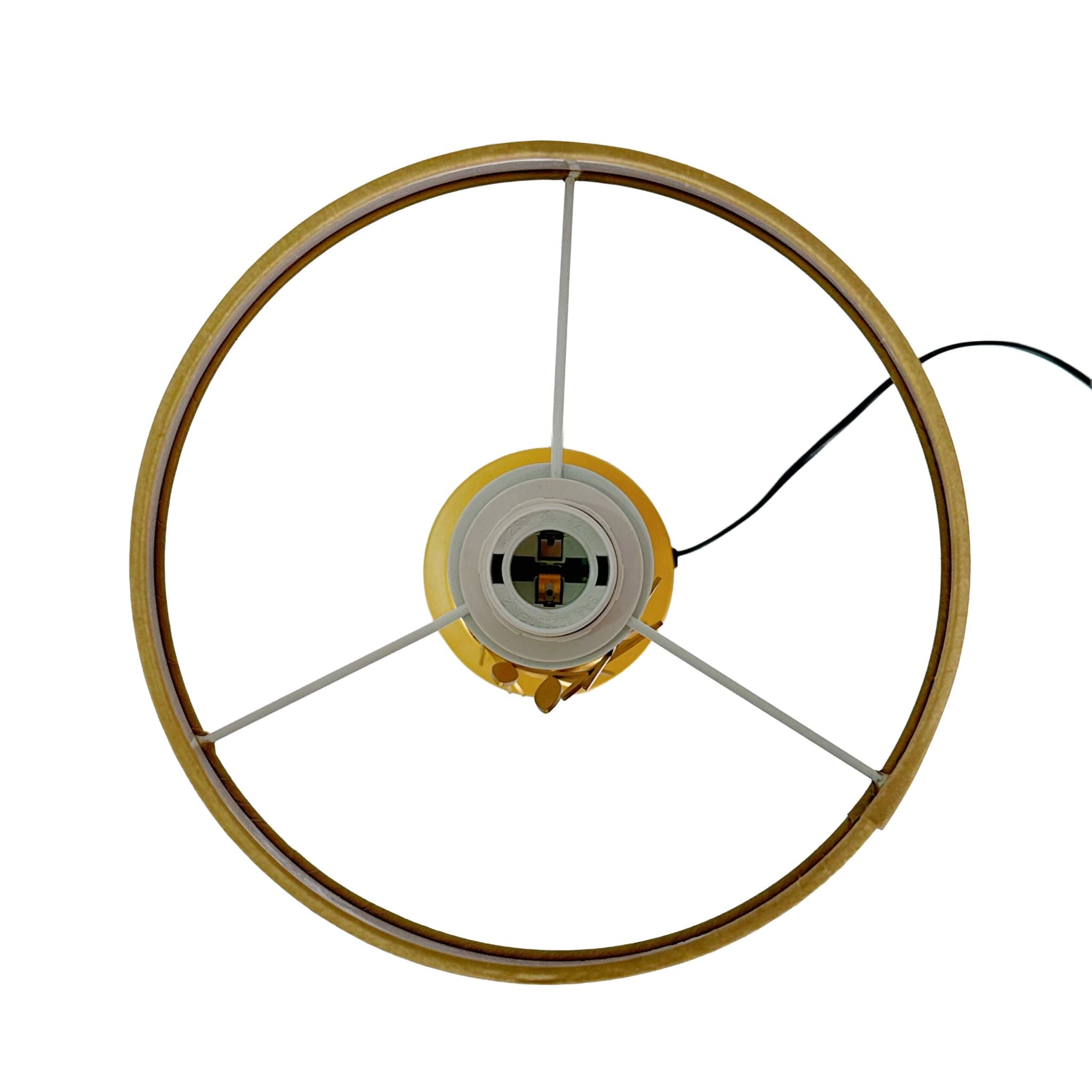 Tischlampe Lorbeerranke Gold-Schwarz von Relaxdays