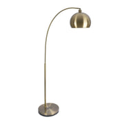 Bogenförmige Stehlampe Metall Gold von Relaxdays