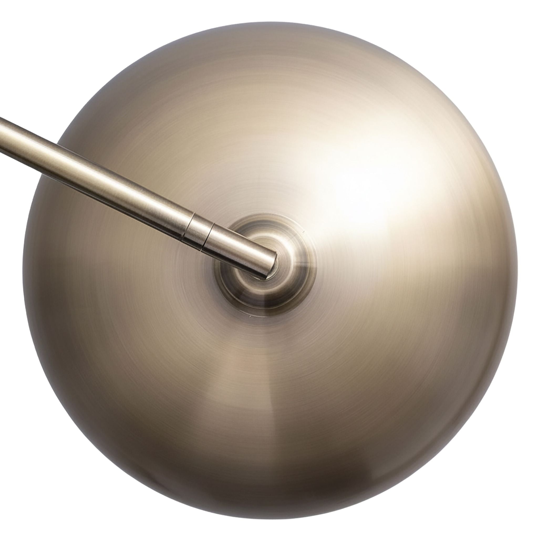 Bogenförmige Stehlampe Metall Gold von Relaxdays