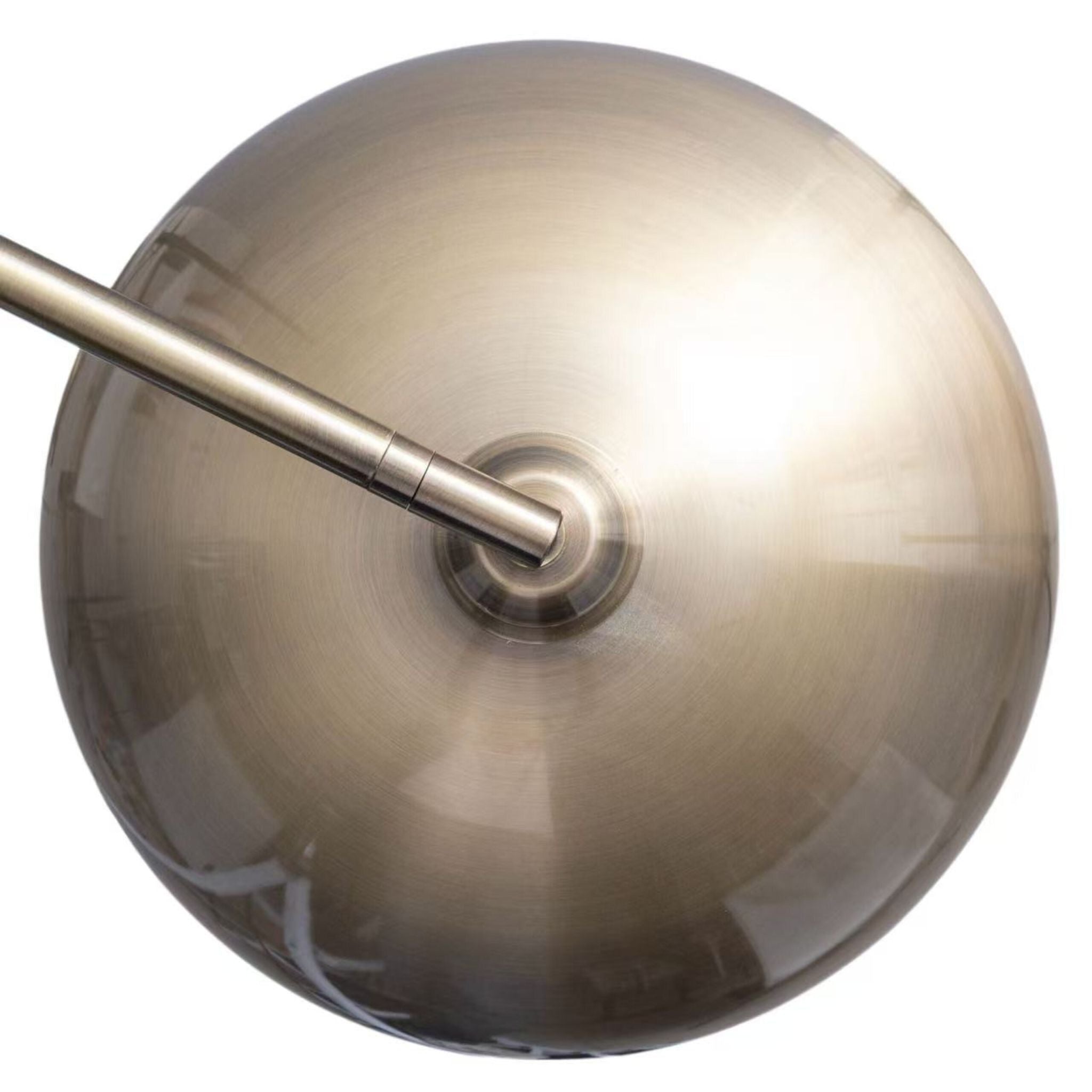 Bogenförmige Stehlampe Metall Gold von Relaxdays