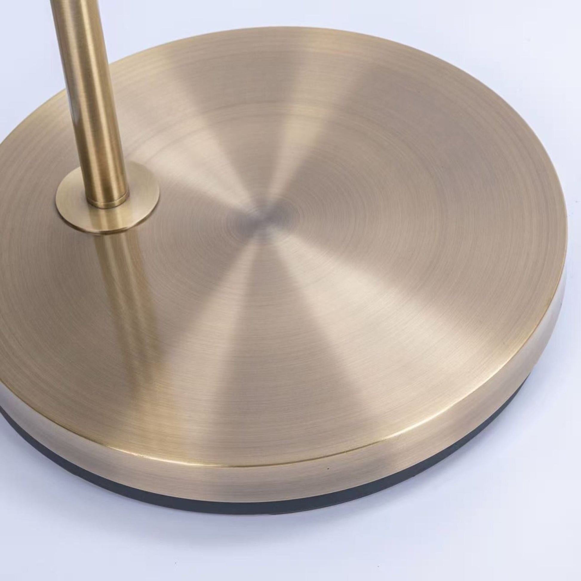 Bogenförmige Stehlampe Metall Gold von Relaxdays