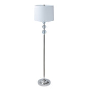 Stehlampe Kristall Weiss-Silber von Relaxdays