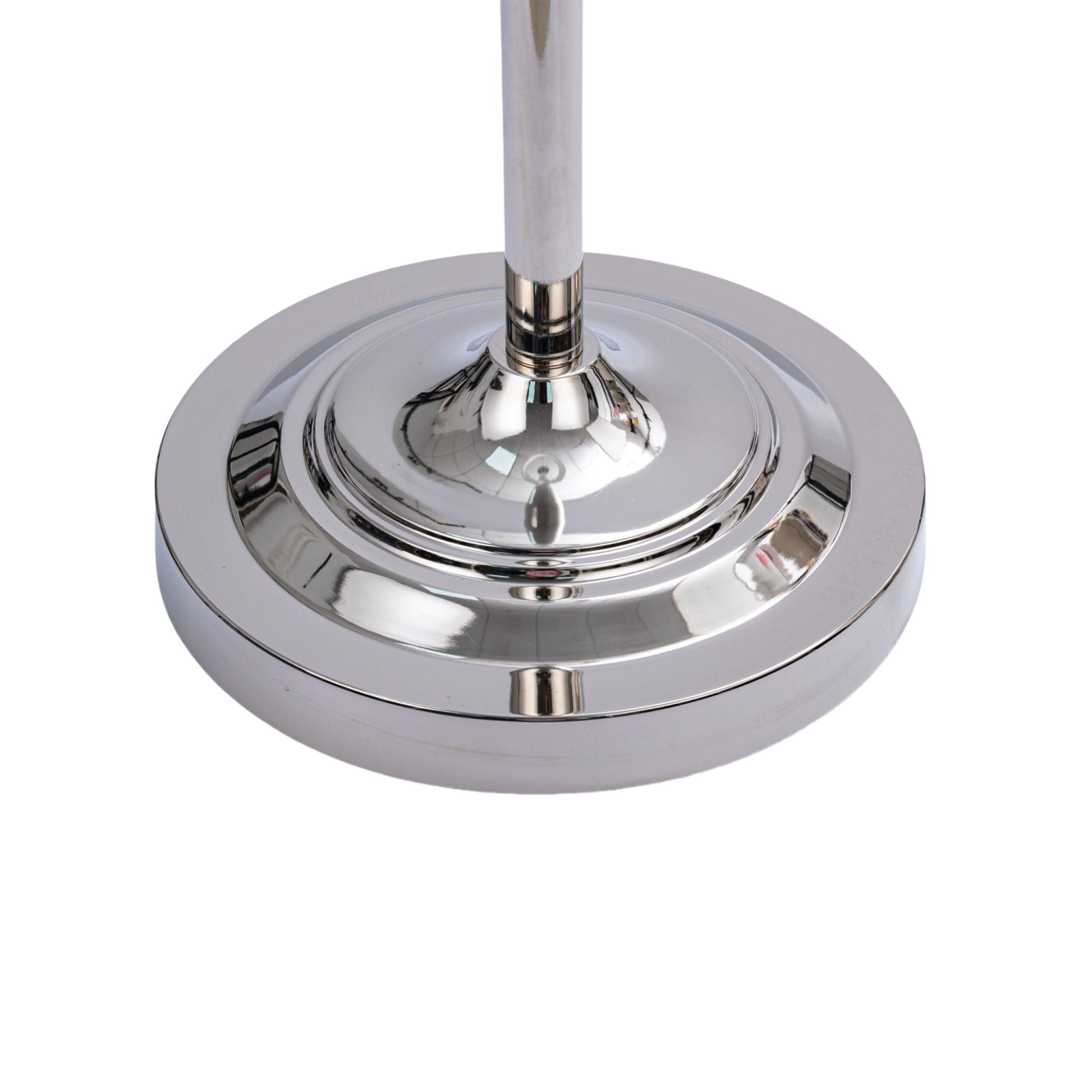 Stehlampe Kristall Weiss-Silber von Relaxdays