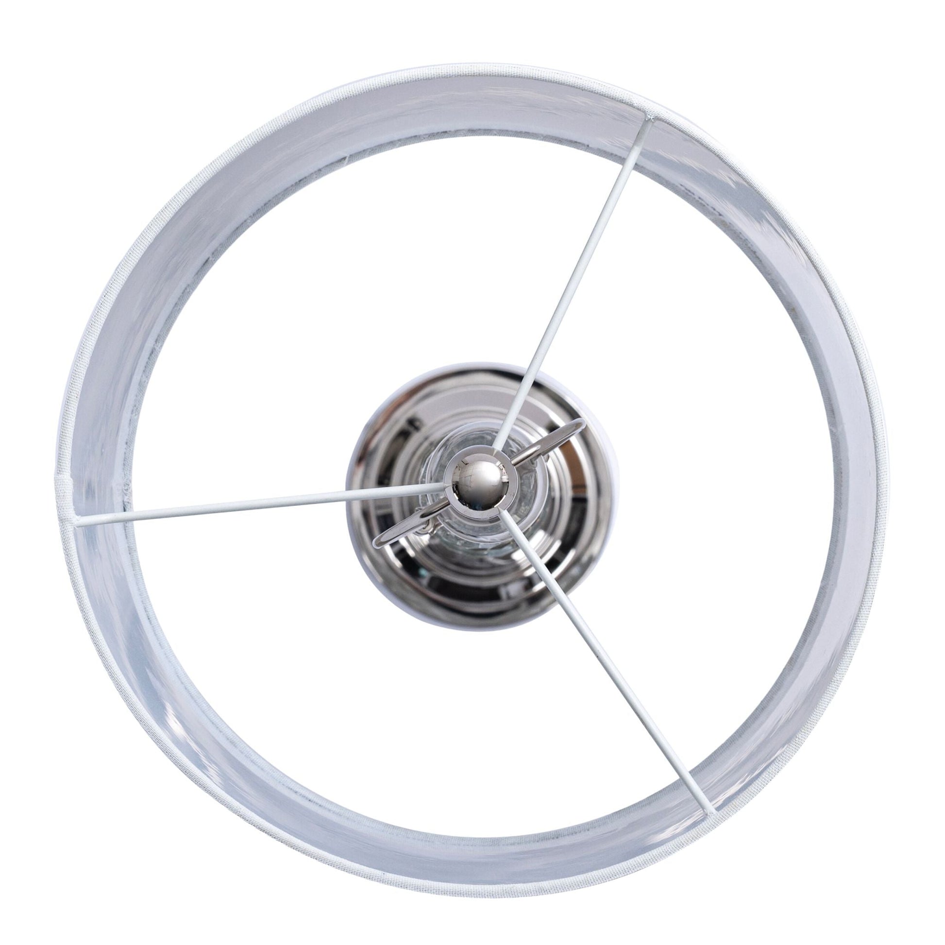 Stehlampe Kristall Weiss-Silber von Relaxdays