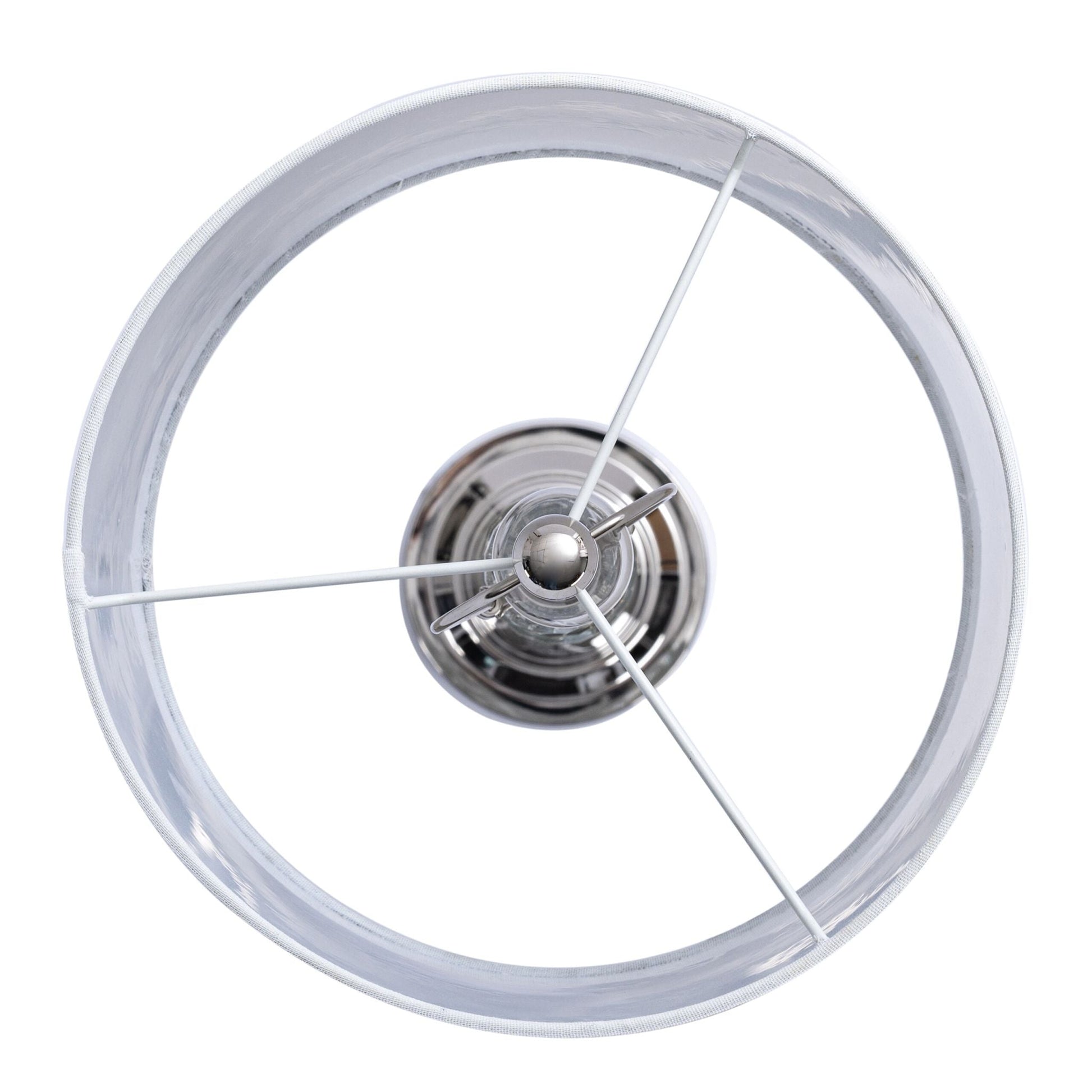 Stehlampe Kristall Weiss-Silber von Relaxdays