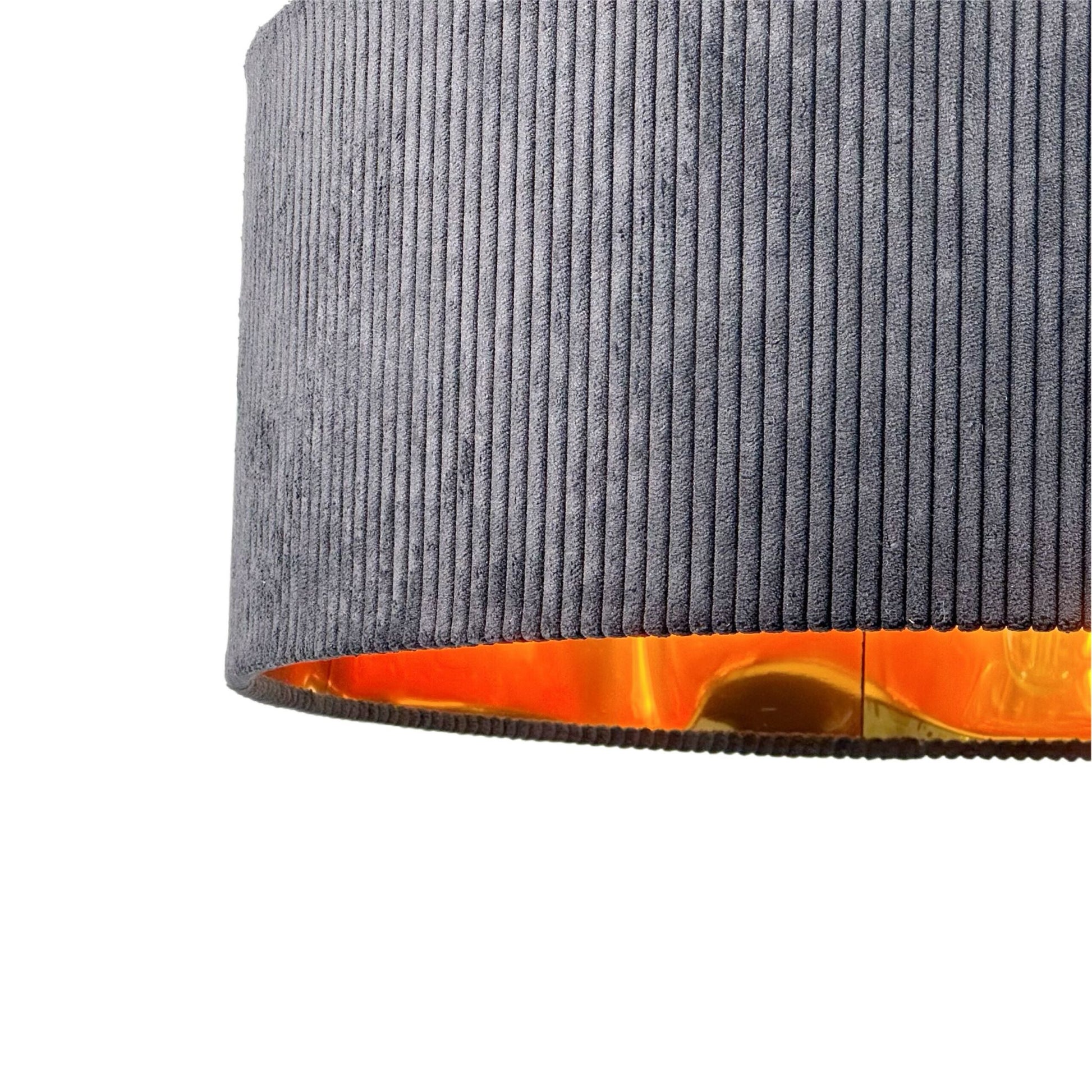 Hängelampe mit Stoffschirm Kupfer-Schwarz von Relaxdays