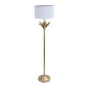 Lampe Palmenblatt Weiss-Gold von Relaxdays