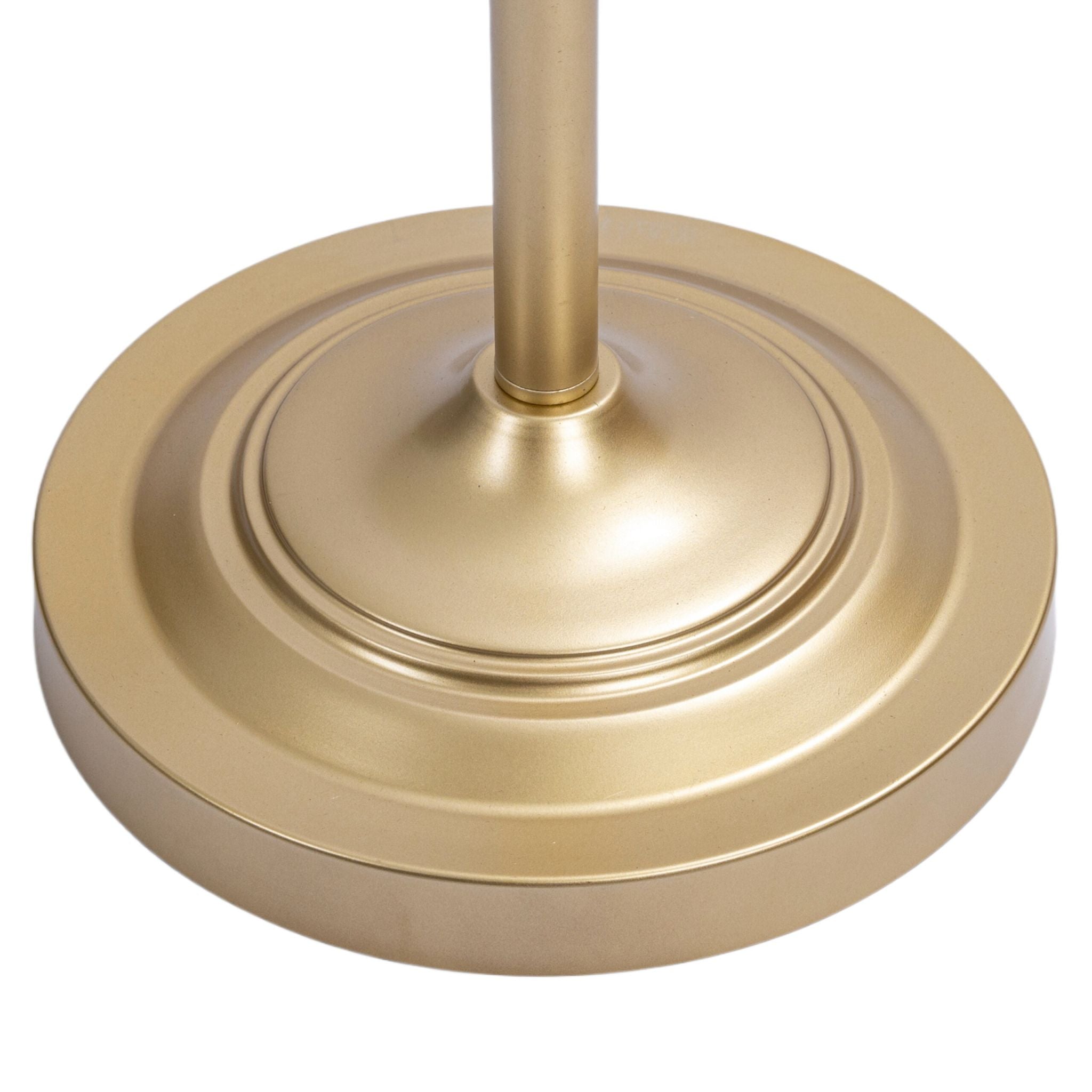 Lampe Palmenblatt Weiss-Gold von Relaxdays