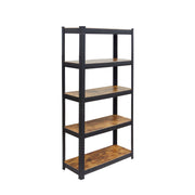 Schwerlastregal Industrial 500 kg Braun-Schwarz von Relaxdays