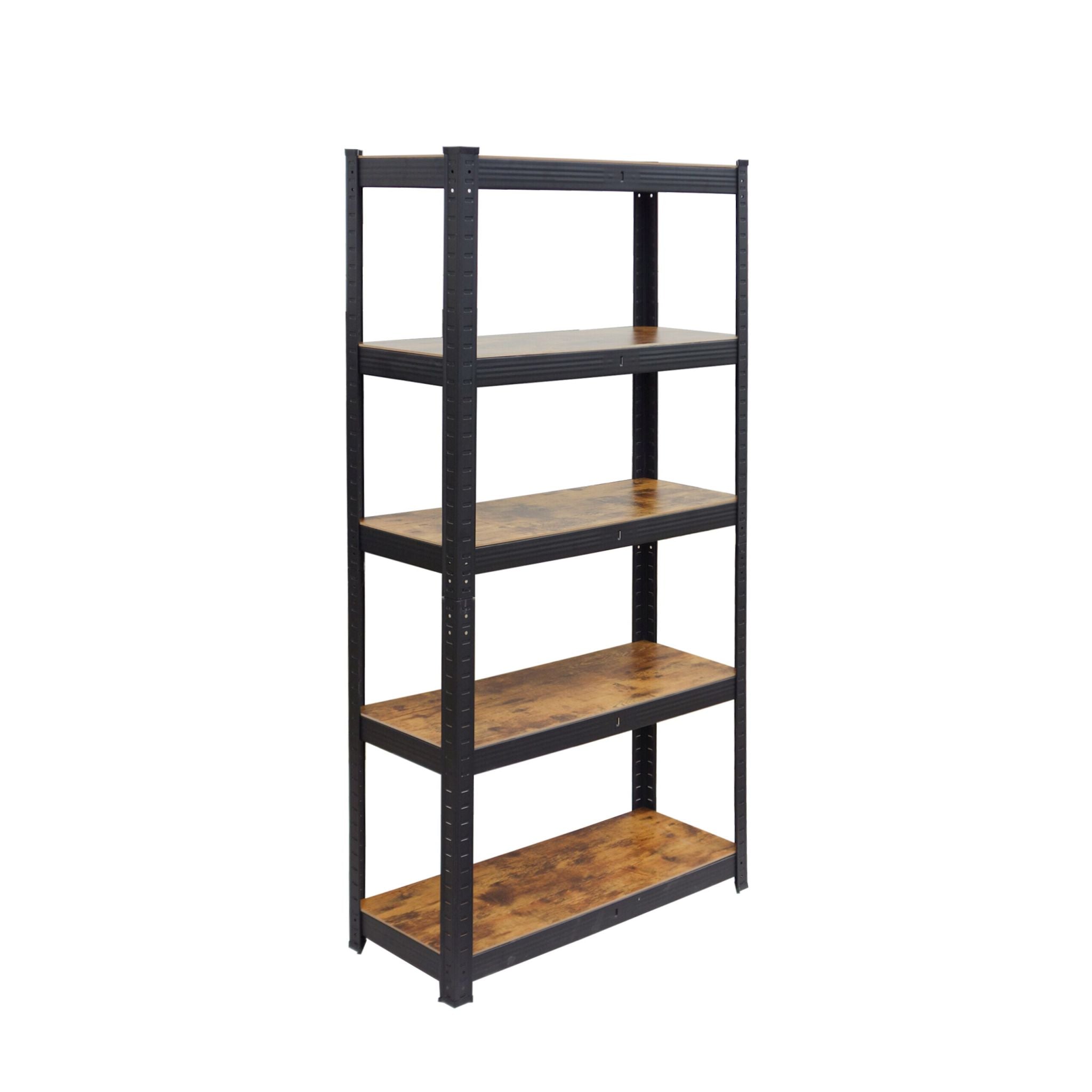 Schwerlastregal Industrial 500 kg Braun-Schwarz von Relaxdays
