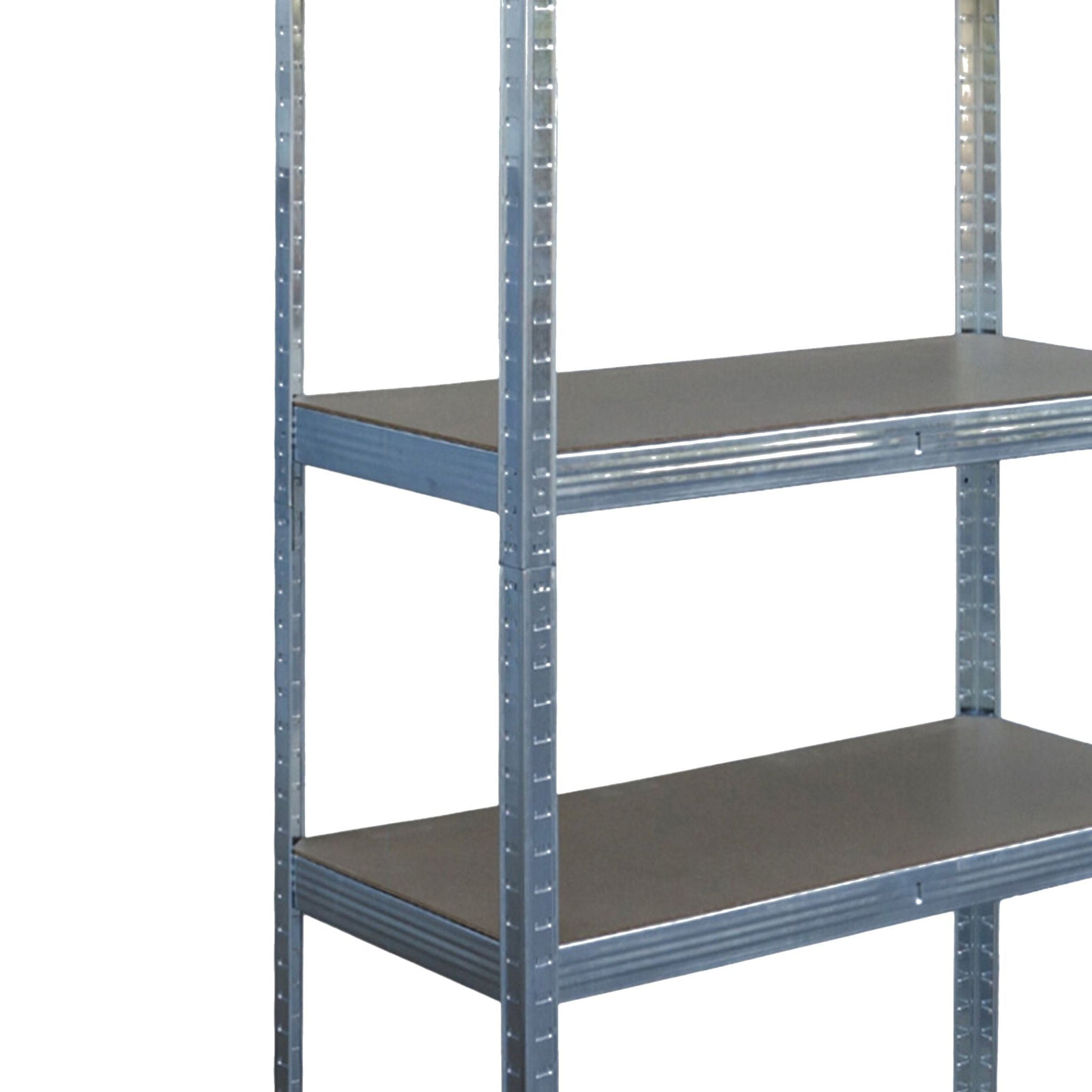 Schwerlastregal mit 5 Ebenen bis 875 kg Hellbraun-Silber von Relaxdays