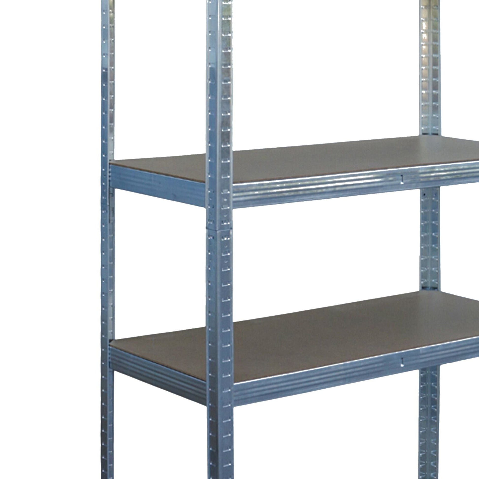 Schwerlastregal mit 5 Ebenen bis 875 kg Hellbraun-Silber von Relaxdays