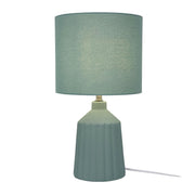 Tischlampe mit Keramiksockel Grün von Relaxdays