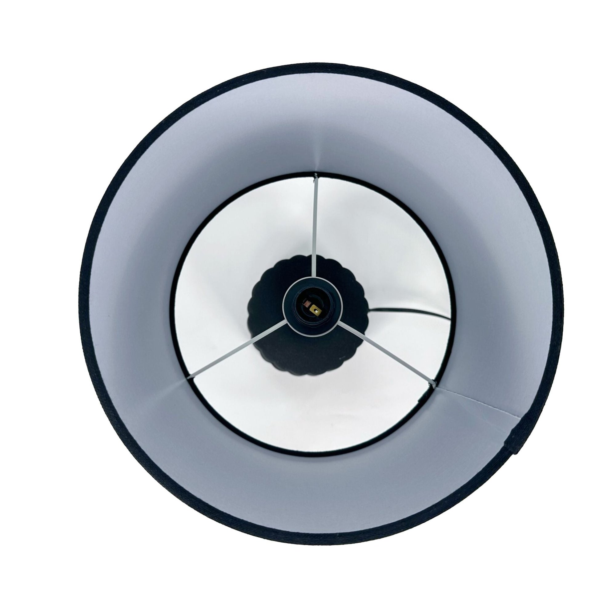 Tischlampe mit Keramiksockel Schwarz von Relaxdays