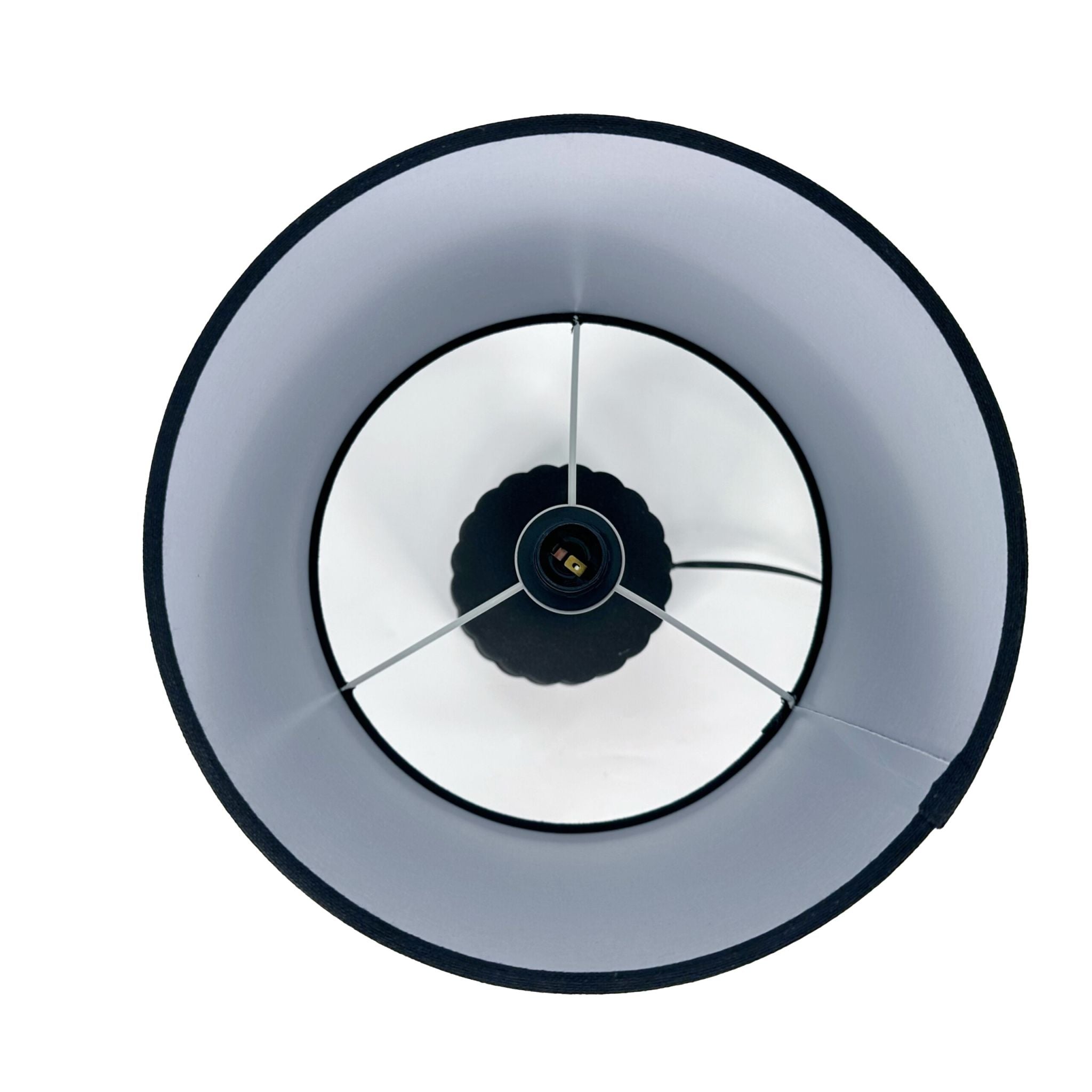 Tischlampe mit Keramiksockel Schwarz von Relaxdays