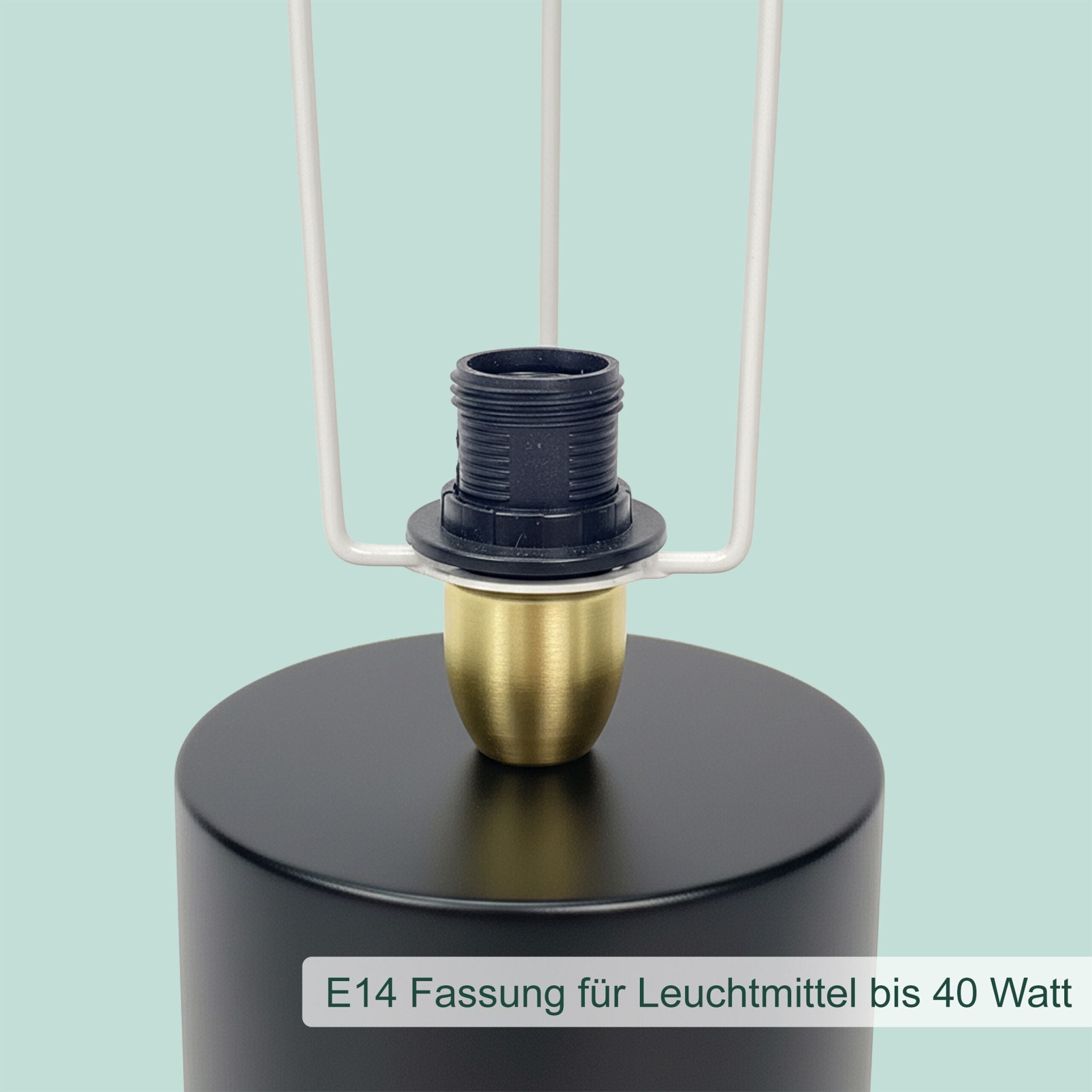 Tischlampe Pilz Schwarz von Relaxdays
