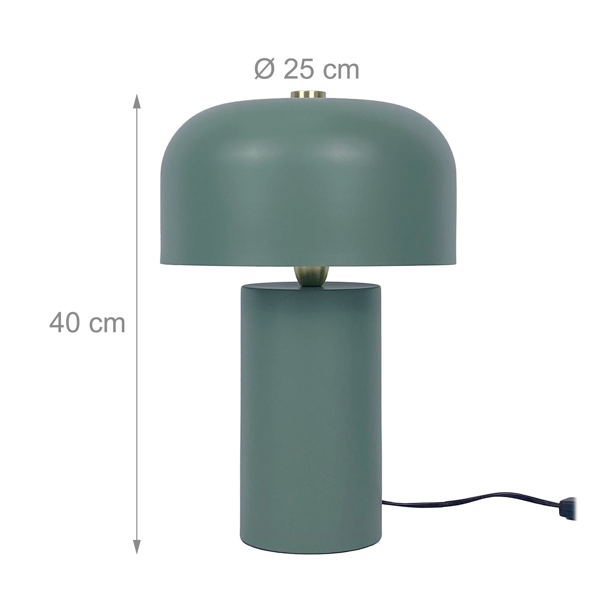 Tischlampe Pilz Grün von Relaxdays