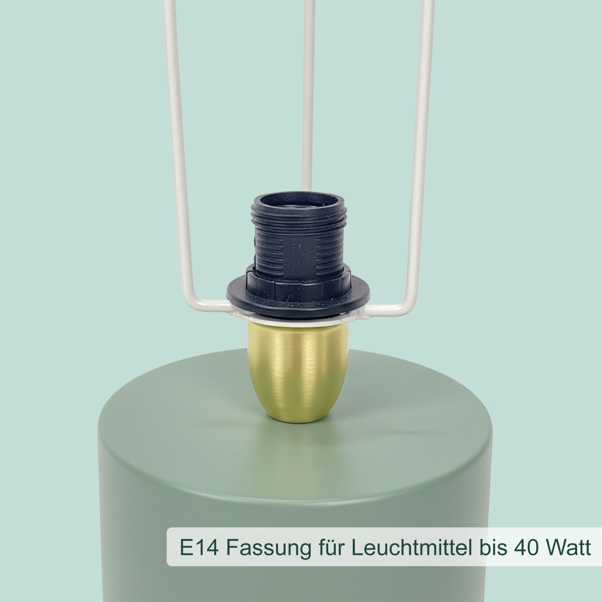 Tischlampe Pilz Grün von Relaxdays