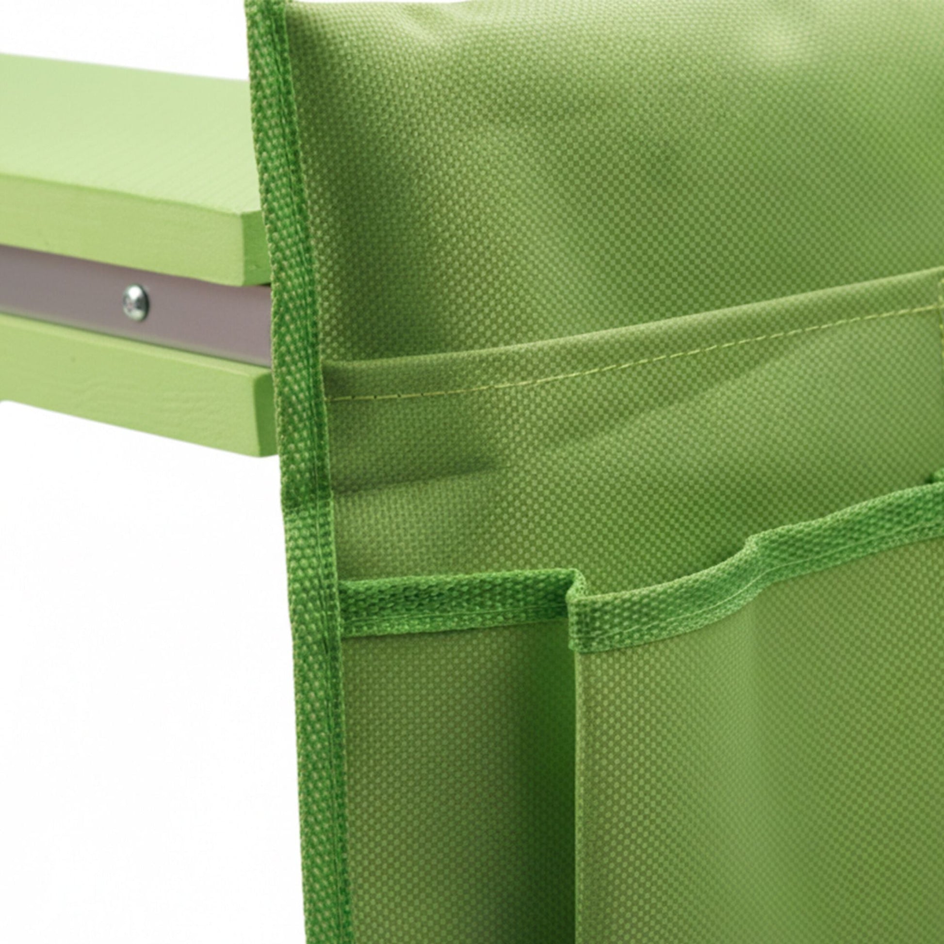 Kniebank Gartenarbeit mit Taschen Grün-Silber von Relaxdays