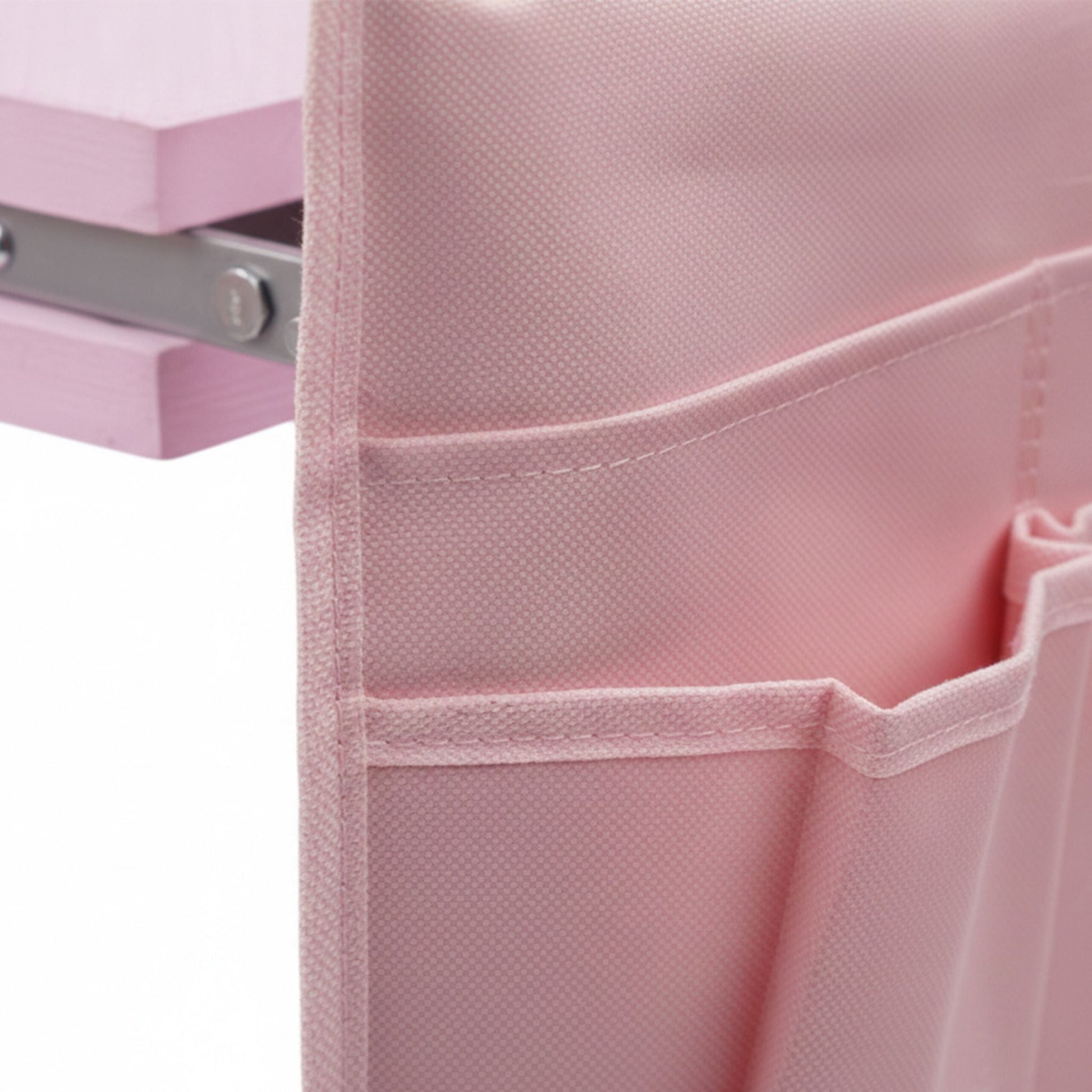 Kniebank Gartenarbeit mit Taschen Rosa-Silber von Relaxdays