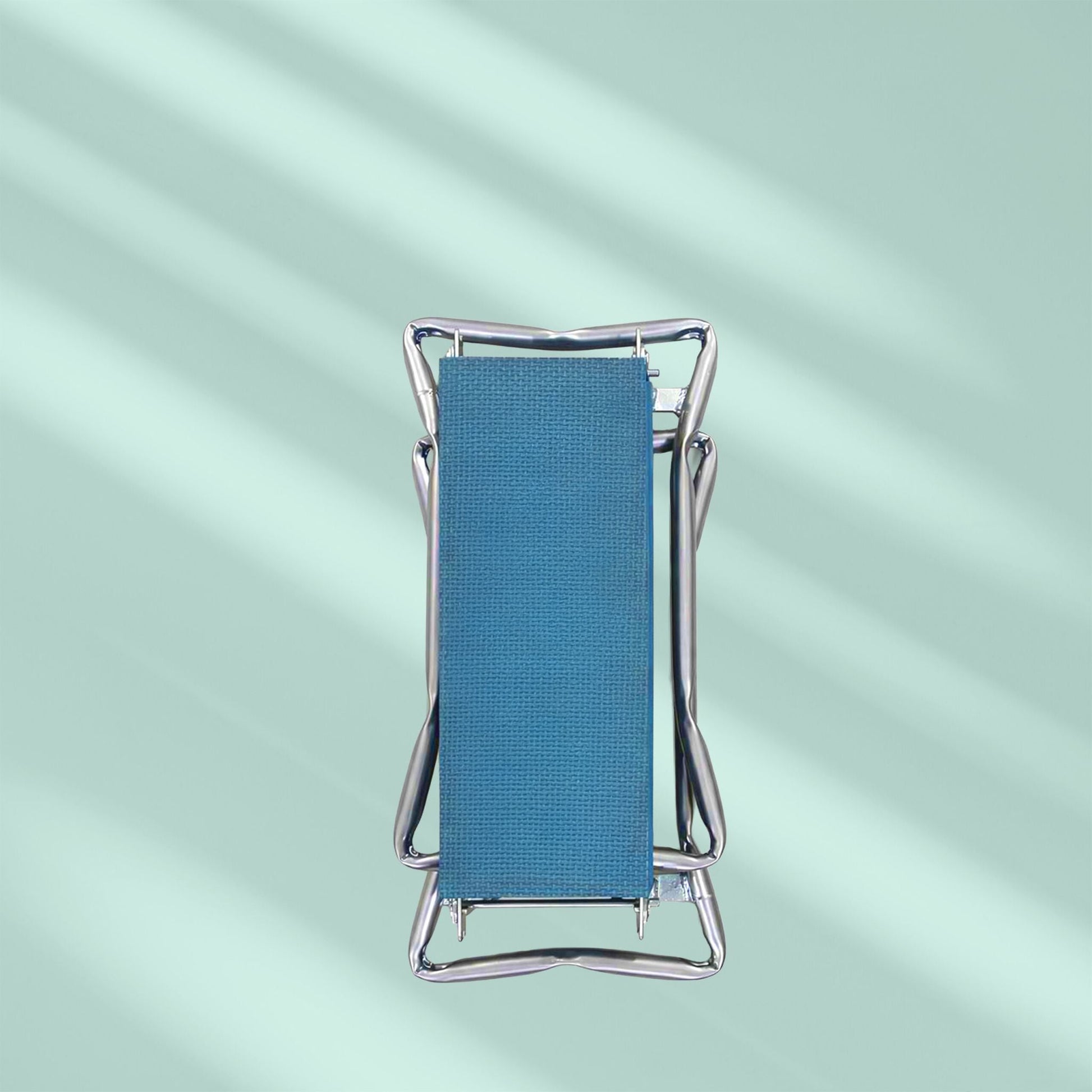 Kniebank Gartenarbeit mit Taschen Blau-Silber von Relaxdays
