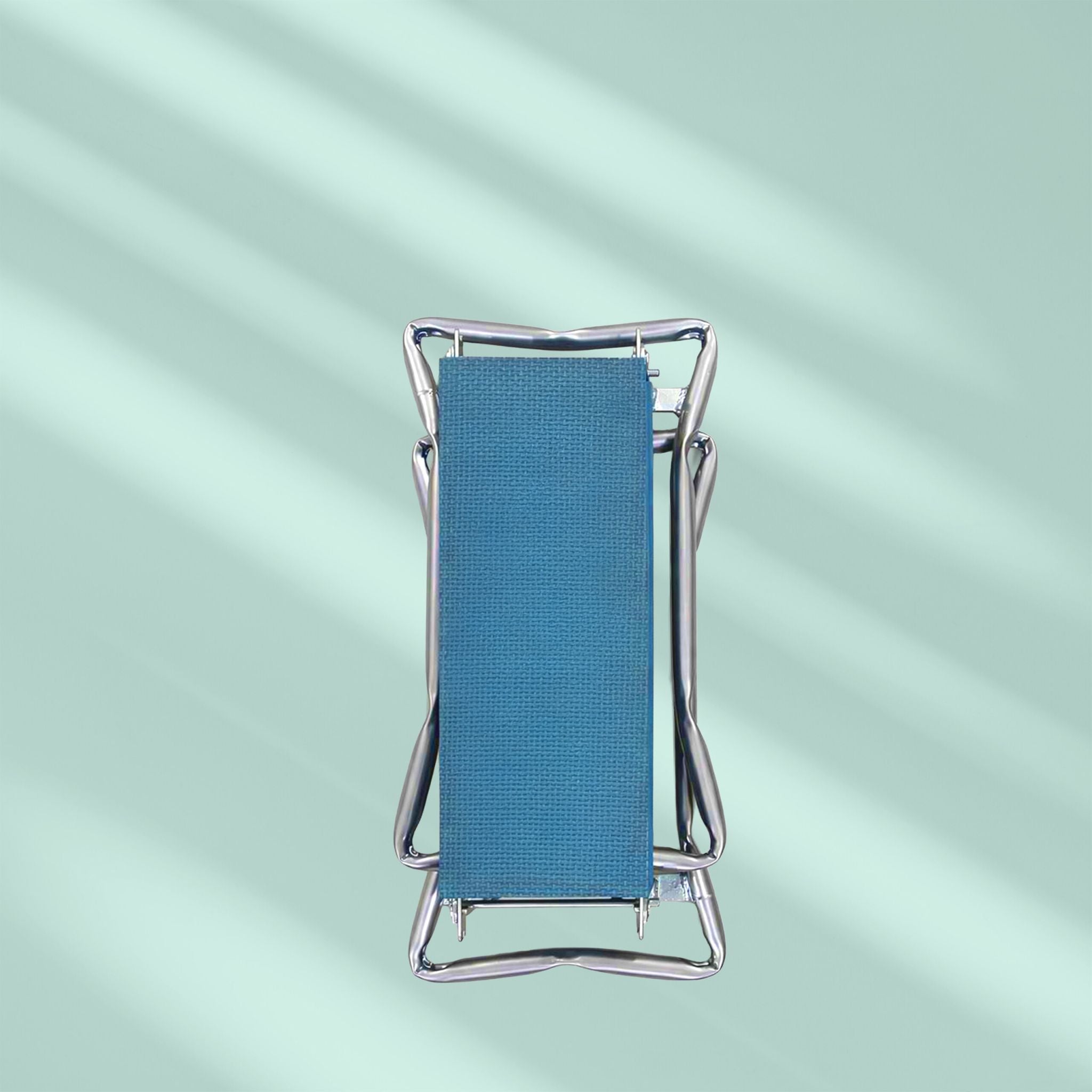 Kniebank Gartenarbeit mit Taschen Blau-Silber von Relaxdays