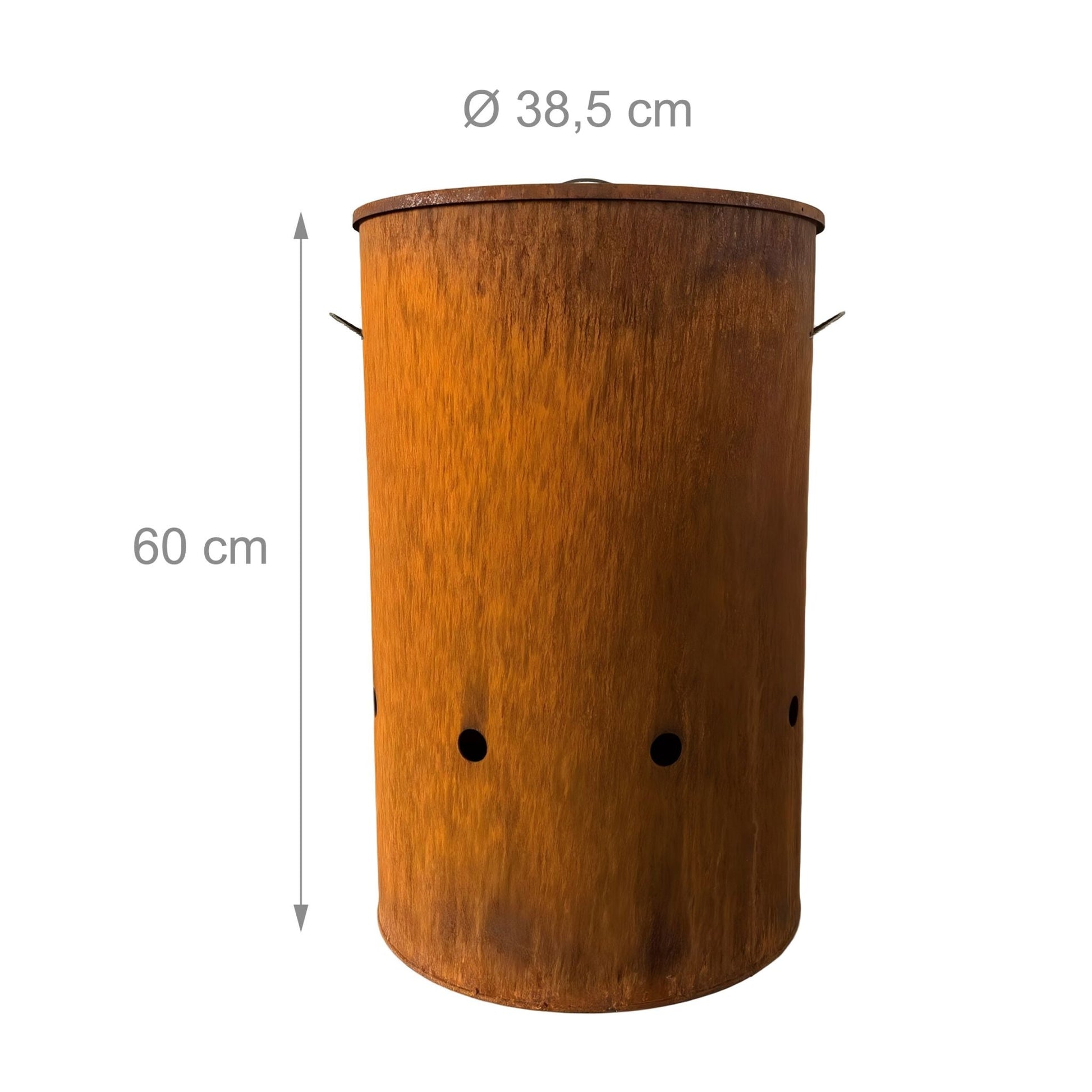 Feuertonne Cortenstahl Braun von Relaxdays