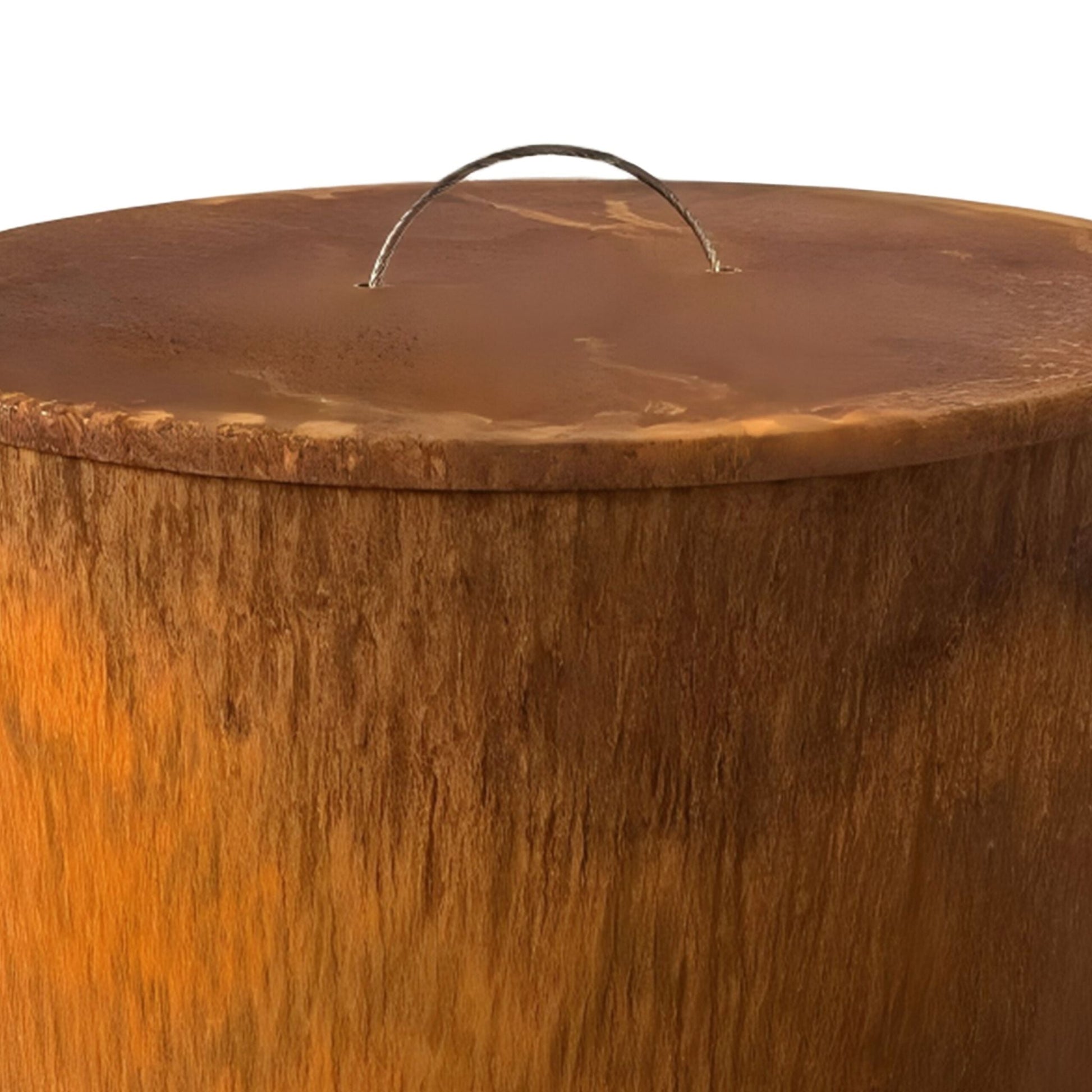 Feuertonne Cortenstahl Braun von Relaxdays