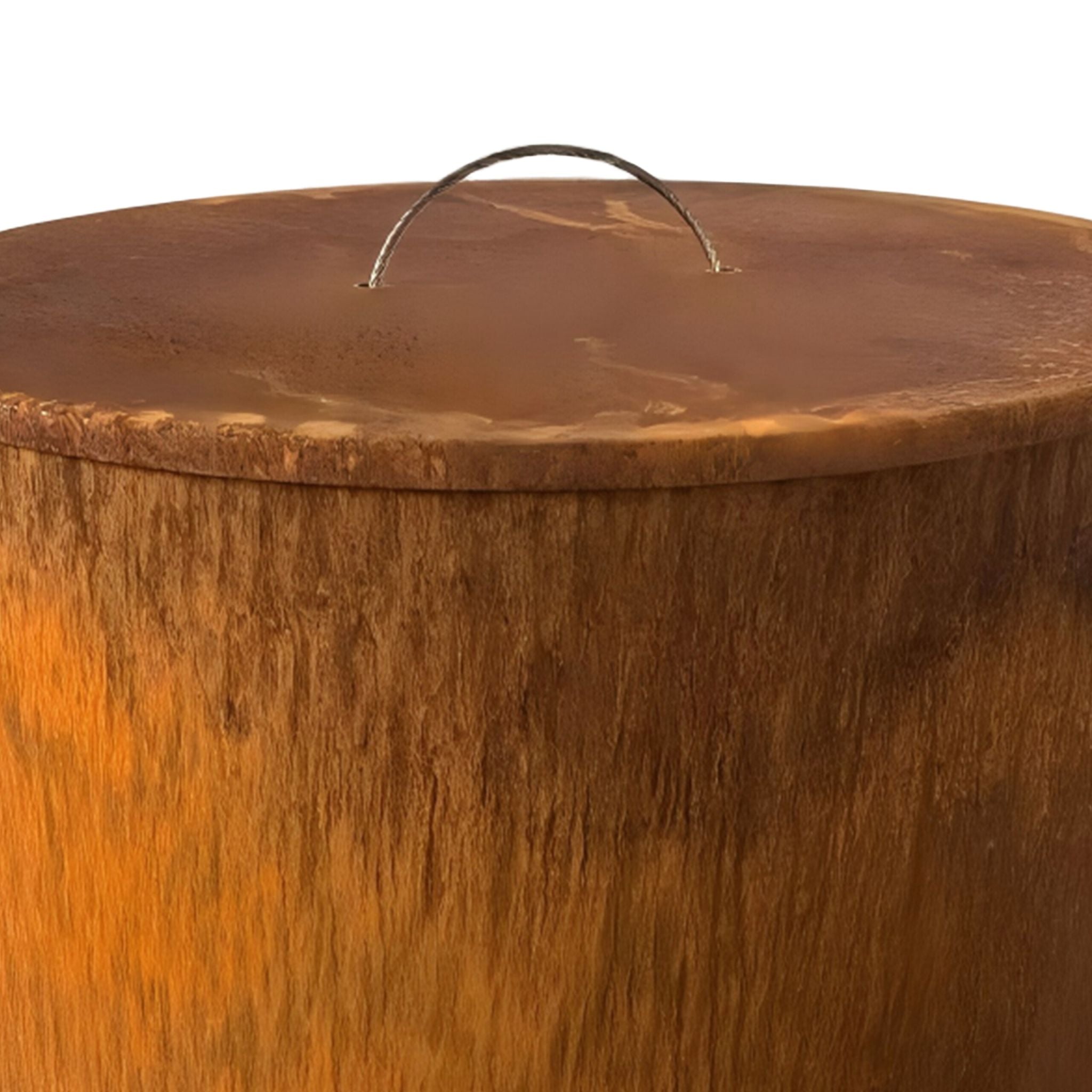 Feuertonne Cortenstahl Braun von Relaxdays
