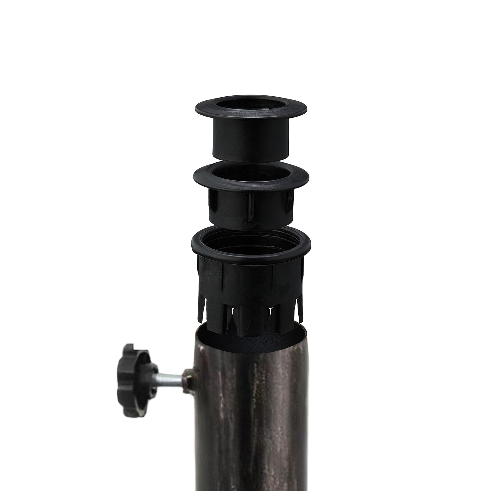 Schirmständer Sonnenschirm 14 kg Gold-Schwarz von Relaxdays