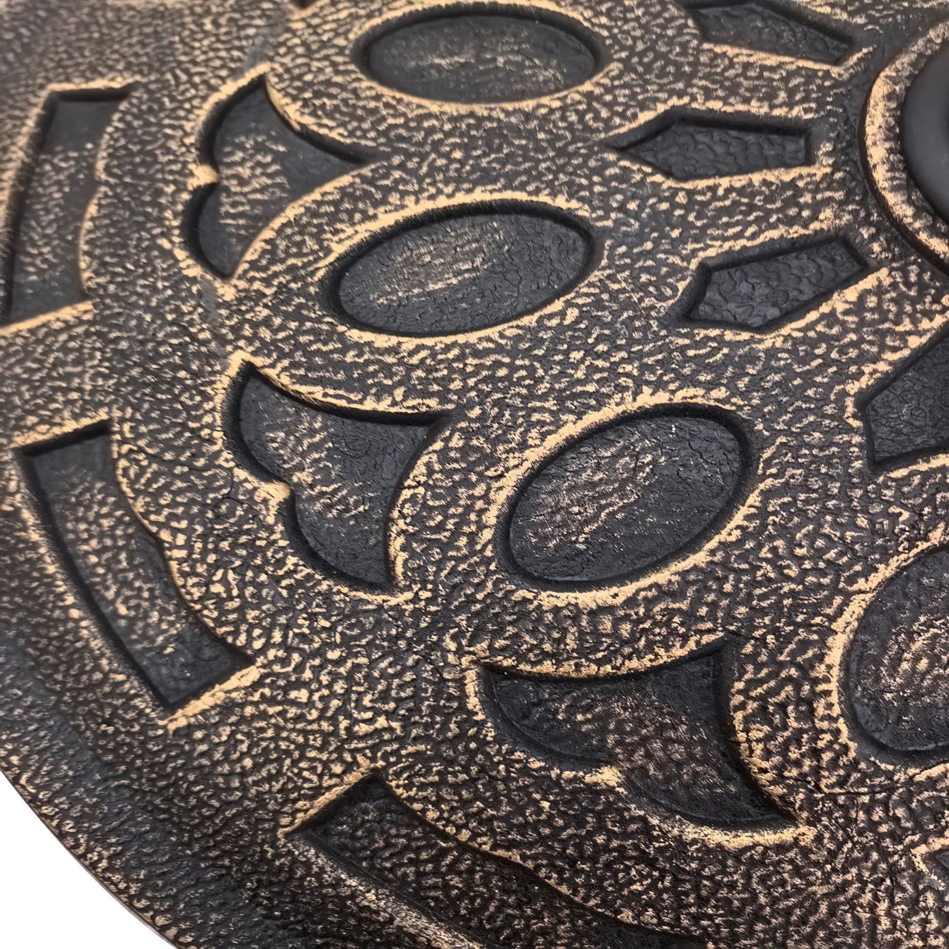 Schirmständer Sonnenschirm 14 kg Gold-Schwarz von Relaxdays