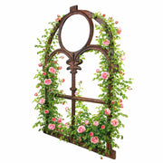 Stallfenster antik Gusseisen Braun von Relaxdays