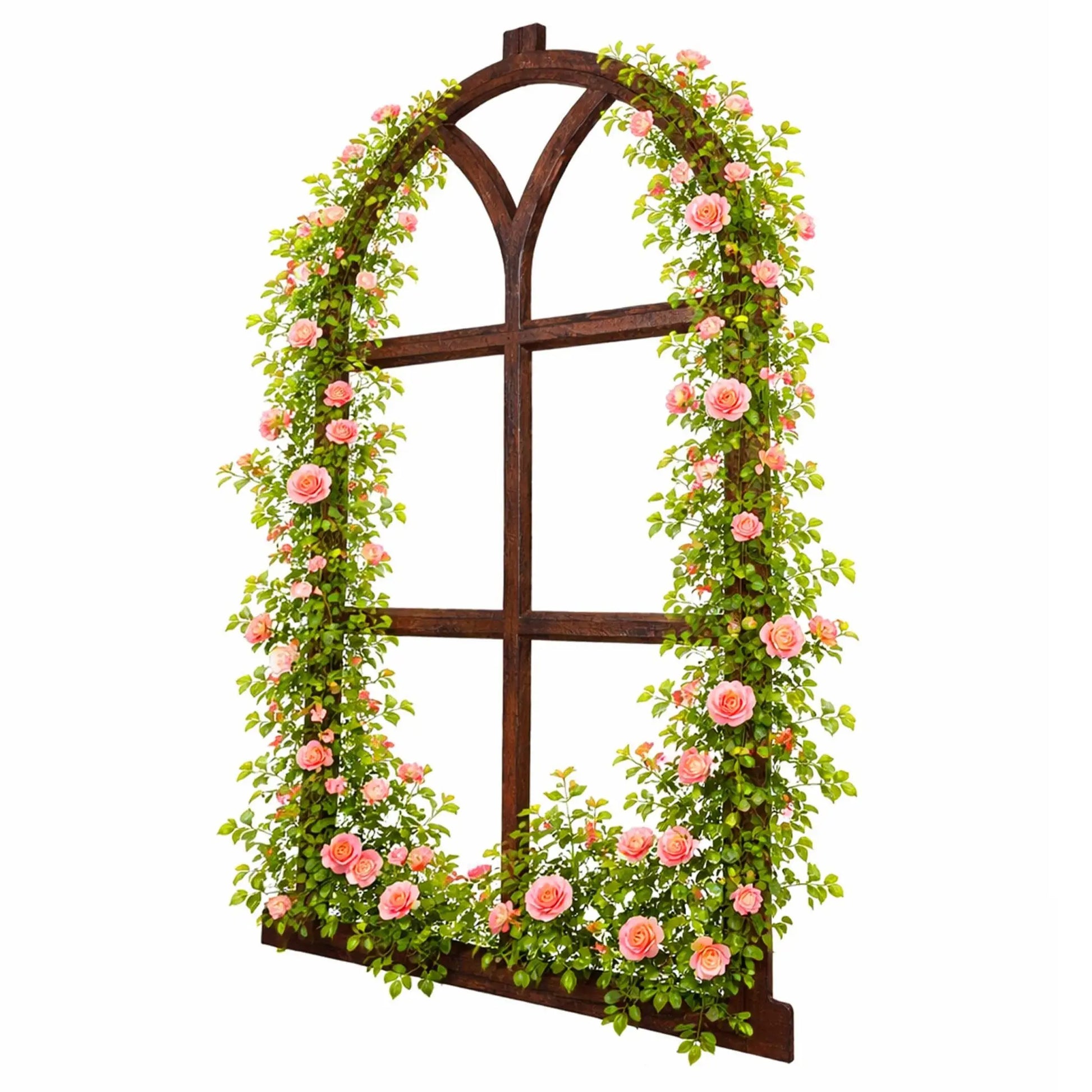 Stallfenster antik Gusseisen Braun von Relaxdays