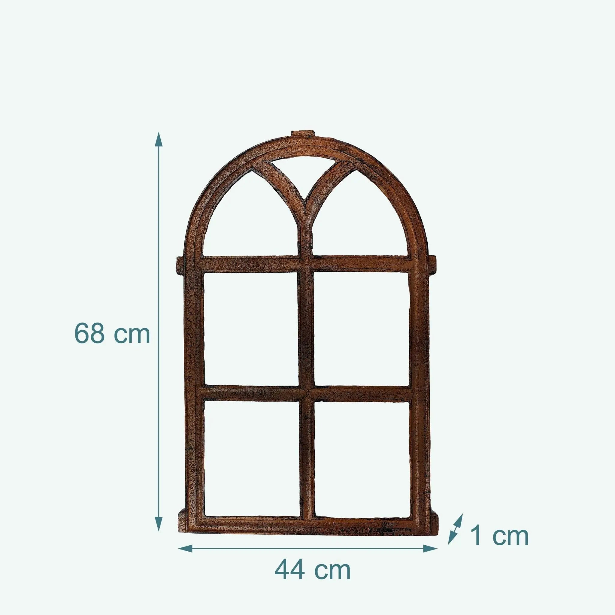 Stallfenster antik Gusseisen Braun von Relaxdays