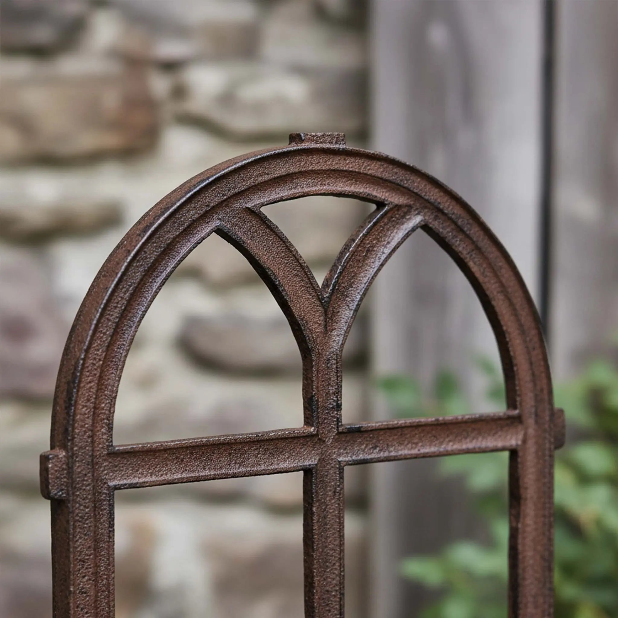 Stallfenster antik Gusseisen Braun von Relaxdays