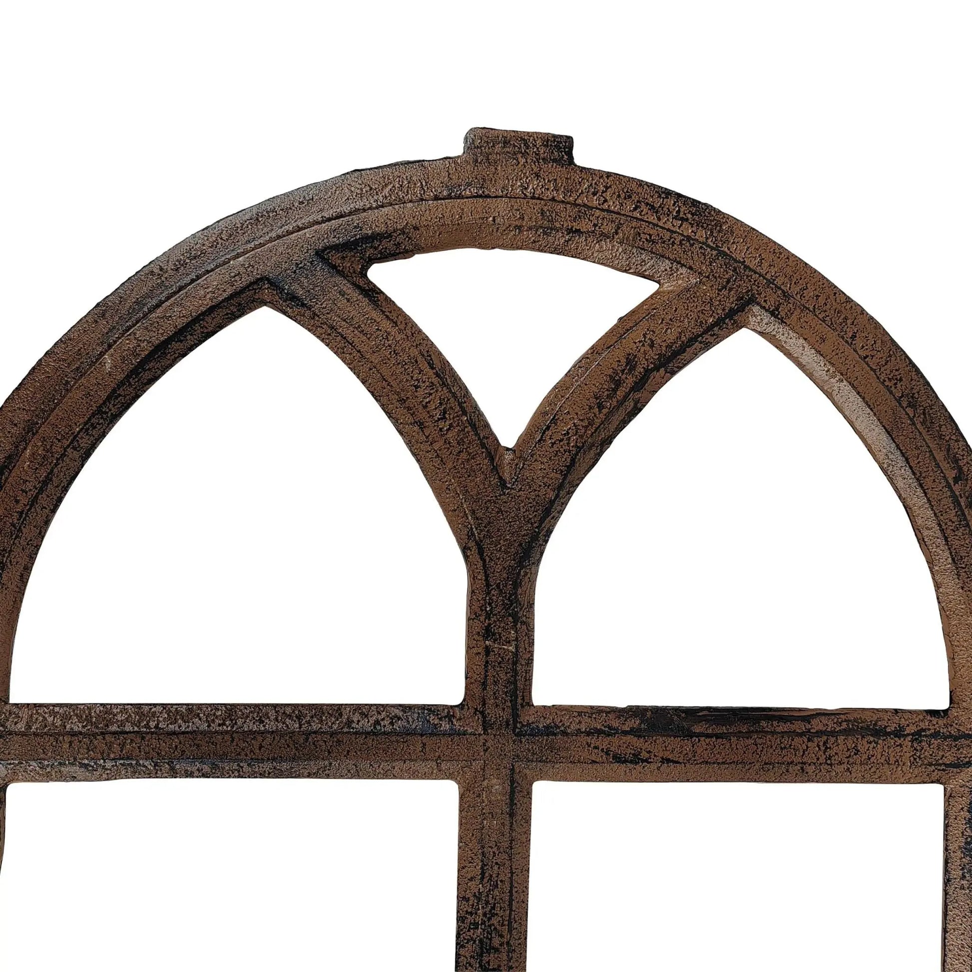 Stallfenster antik Gusseisen Braun von Relaxdays