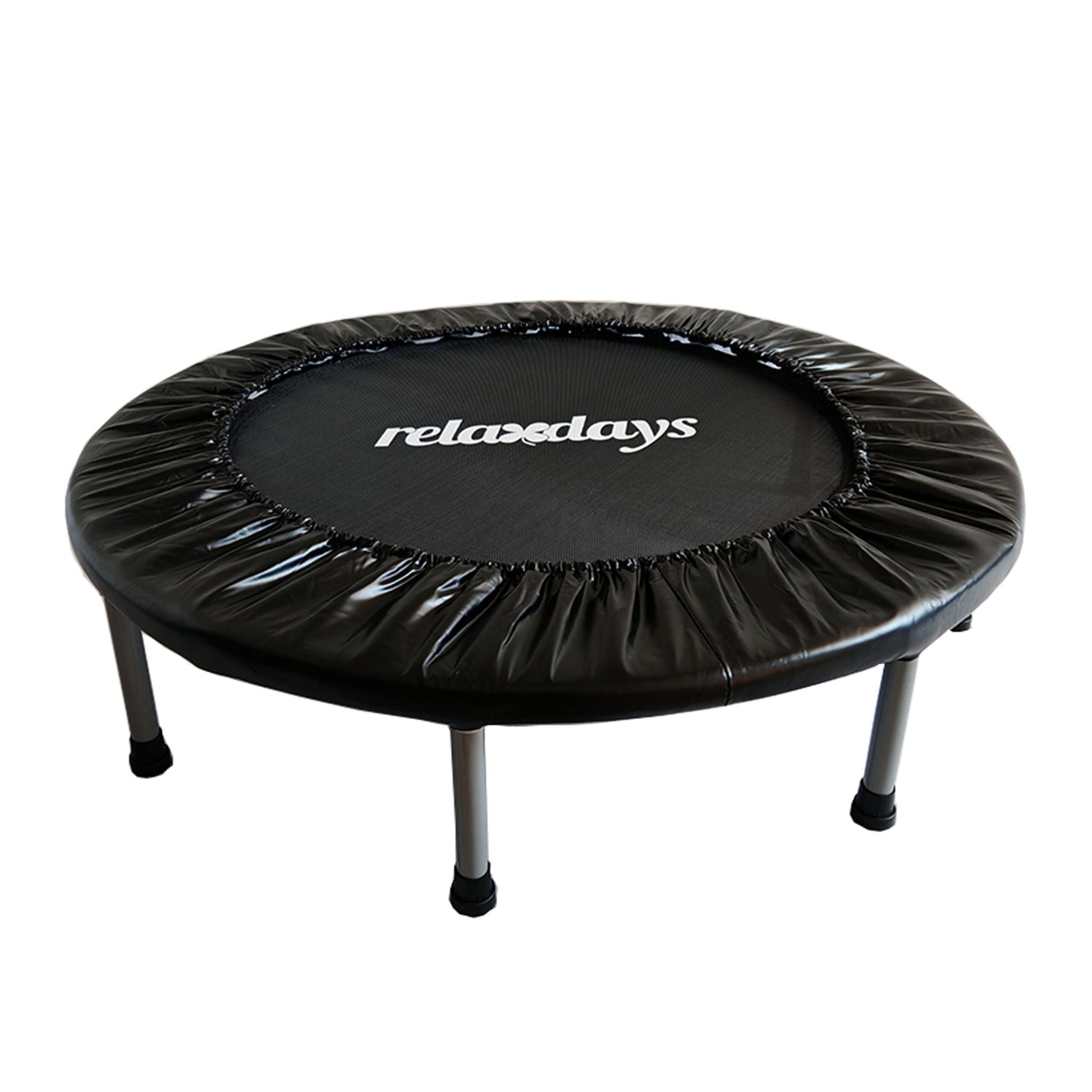 Indoor Trampolin Ø 95cm Schwarz von Relaxdays