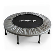 Indoor Trampolin Ø 95cm Schwarz-Grau von Relaxdays