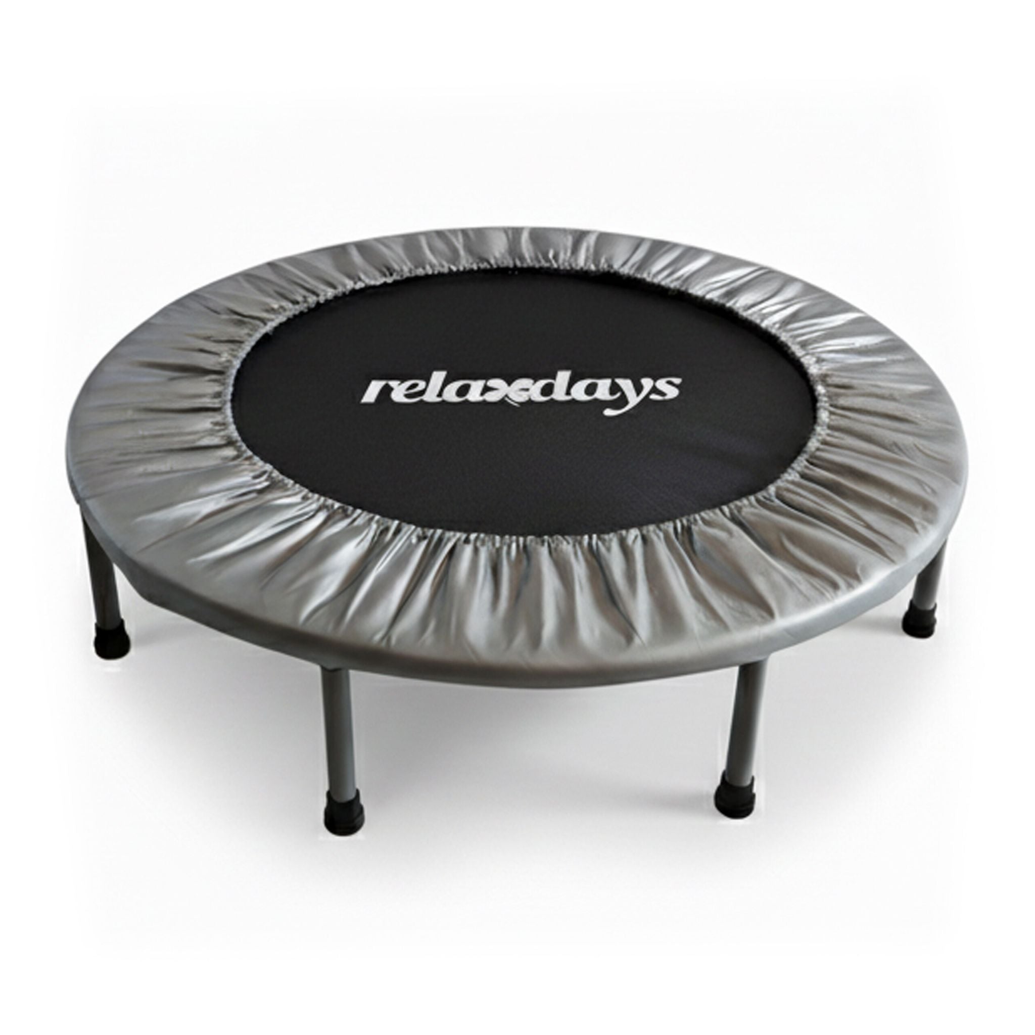 Indoor Trampolin Ø 95cm Schwarz-Grau von Relaxdays