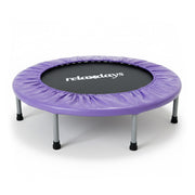 Indoor Trampolin Ø 95cm Lila-Schwarz von Relaxdays