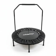 Trampolin mit Haltestange Ø 102cm Schwarz von Relaxdays