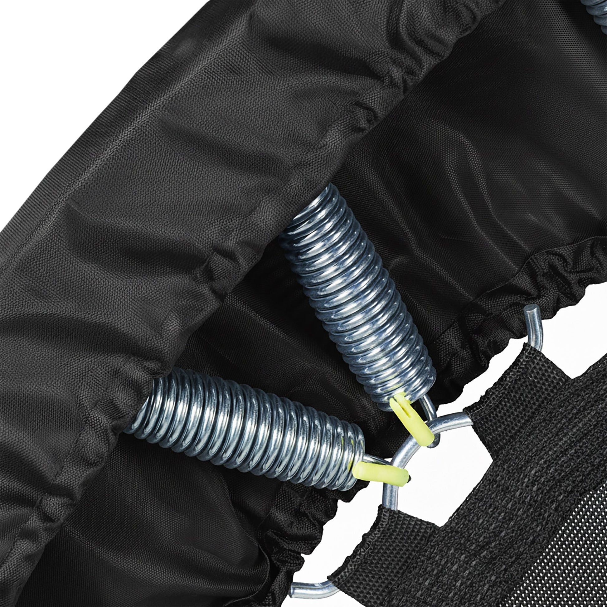 Trampolin mit Haltestange Ø 102cm Schwarz von Relaxdays