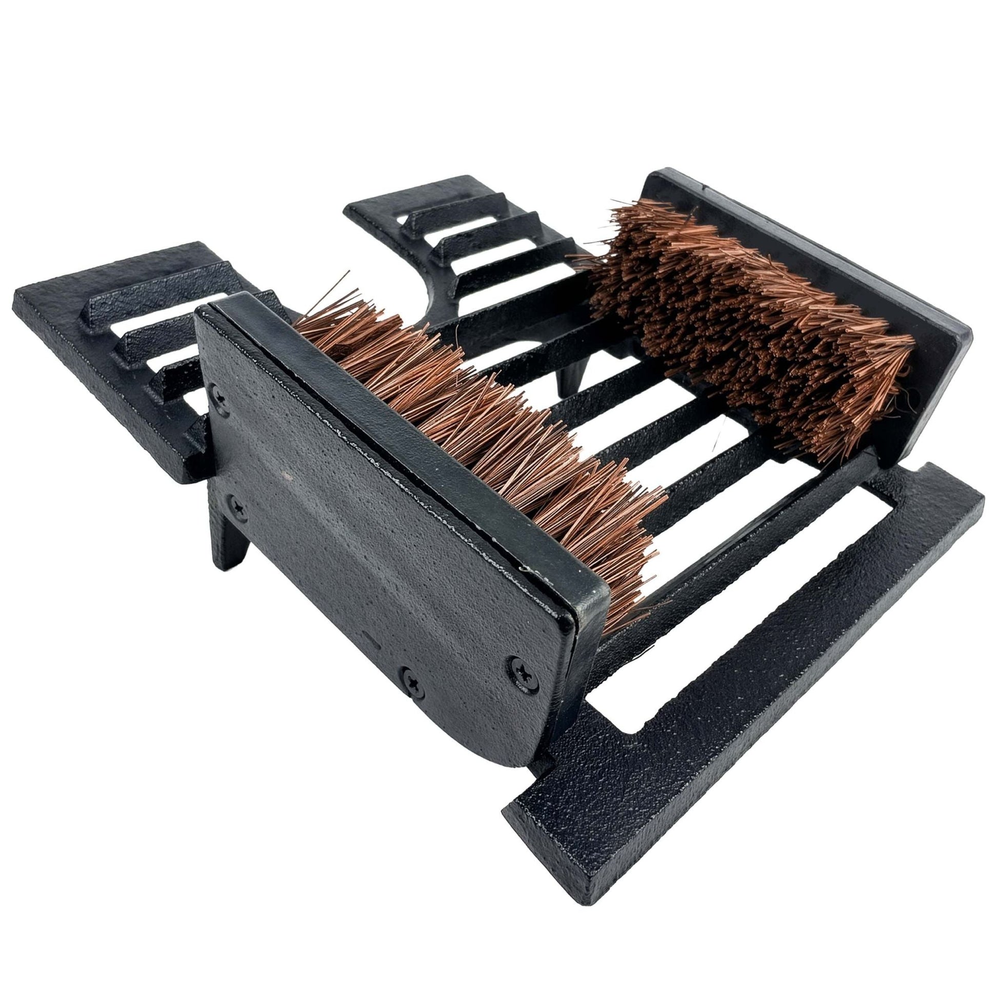 Gusseisen Schuhabstreifer mit Bürsten Braun-Schwarz von Relaxdays