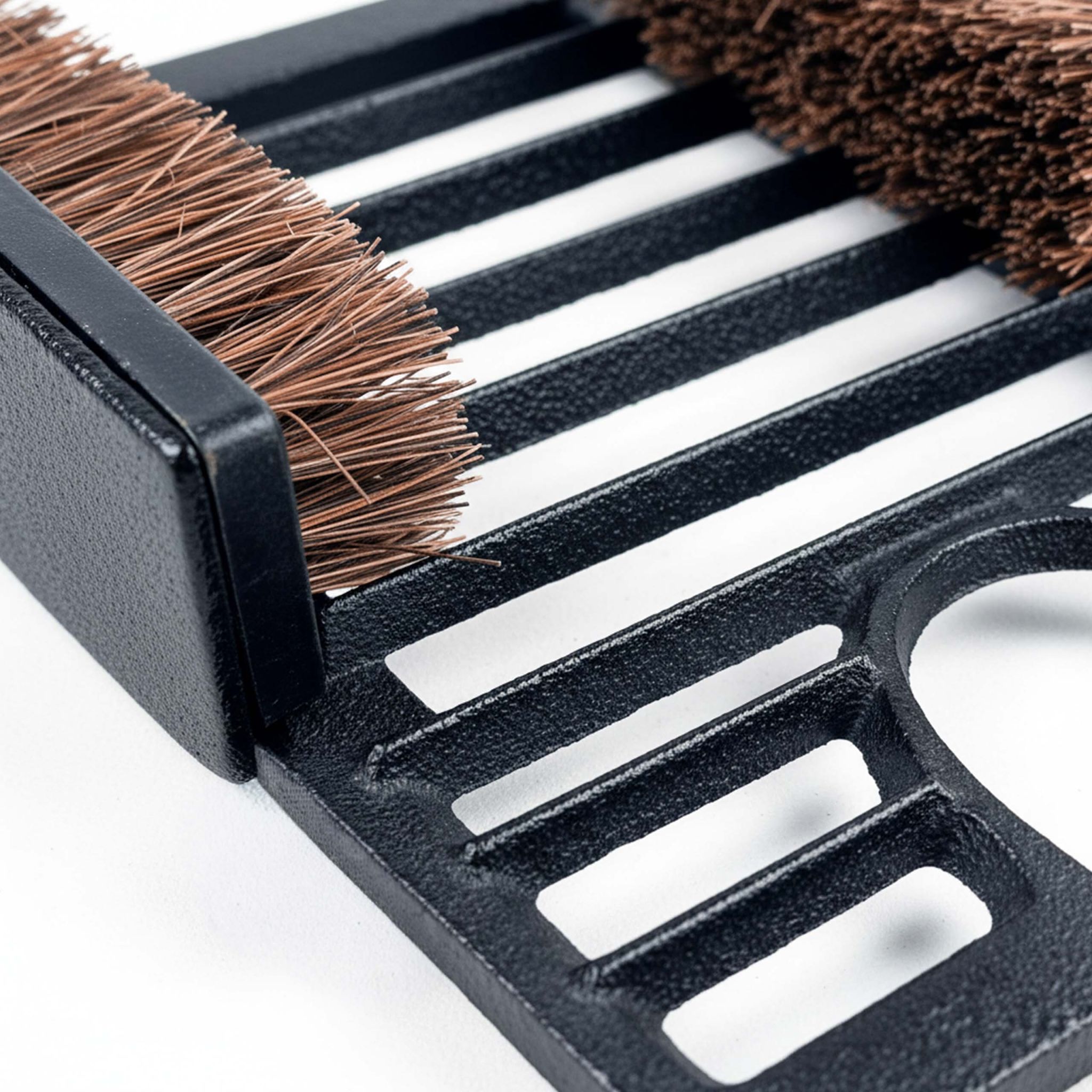 Gusseisen Schuhabstreifer mit Bürsten Braun-Schwarz von Relaxdays
