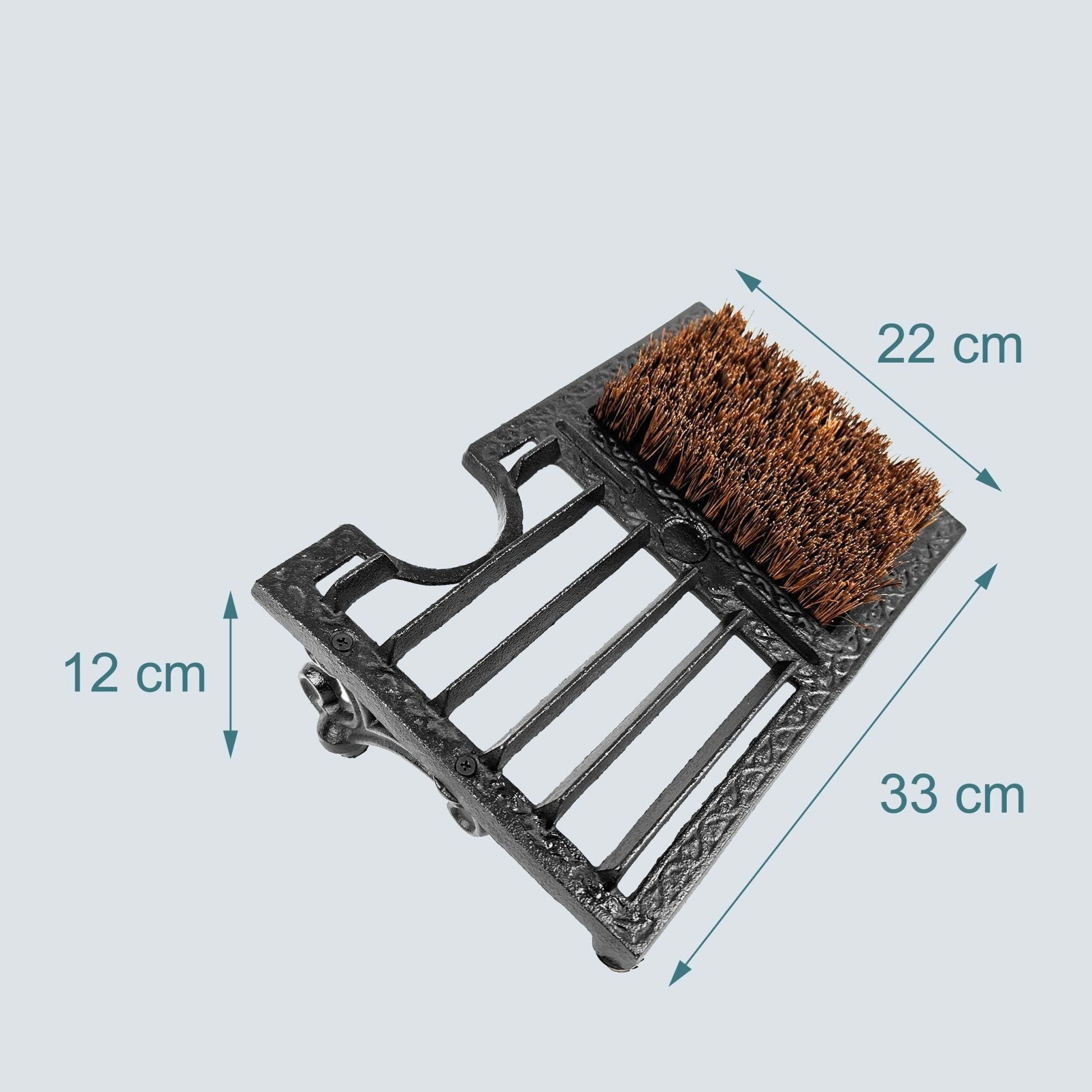 Schuhabstreifer mit Schuhauszieher Braun-Schwarz von Relaxdays