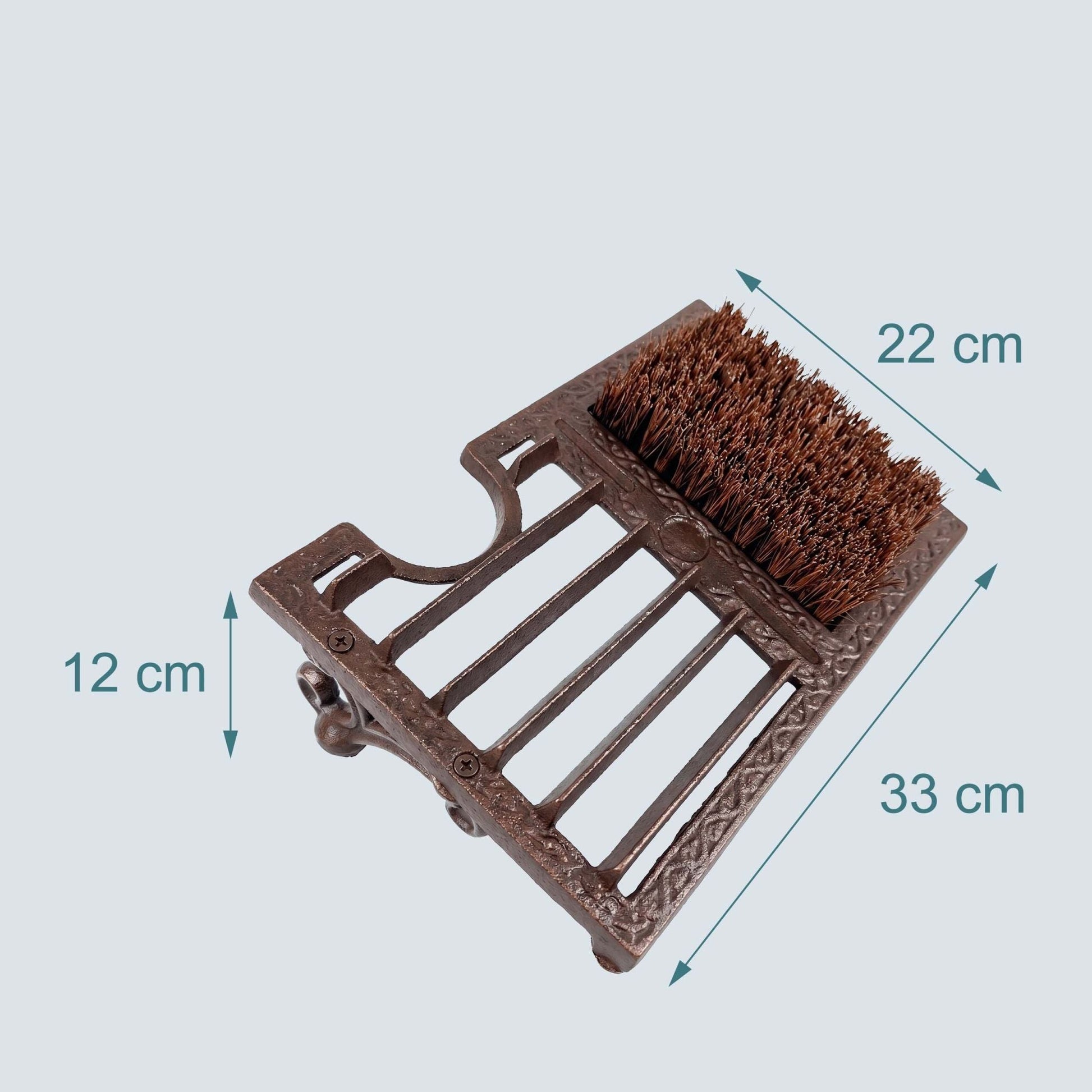 Schuhabstreifer mit Schuhauszieher Braun von Relaxdays
